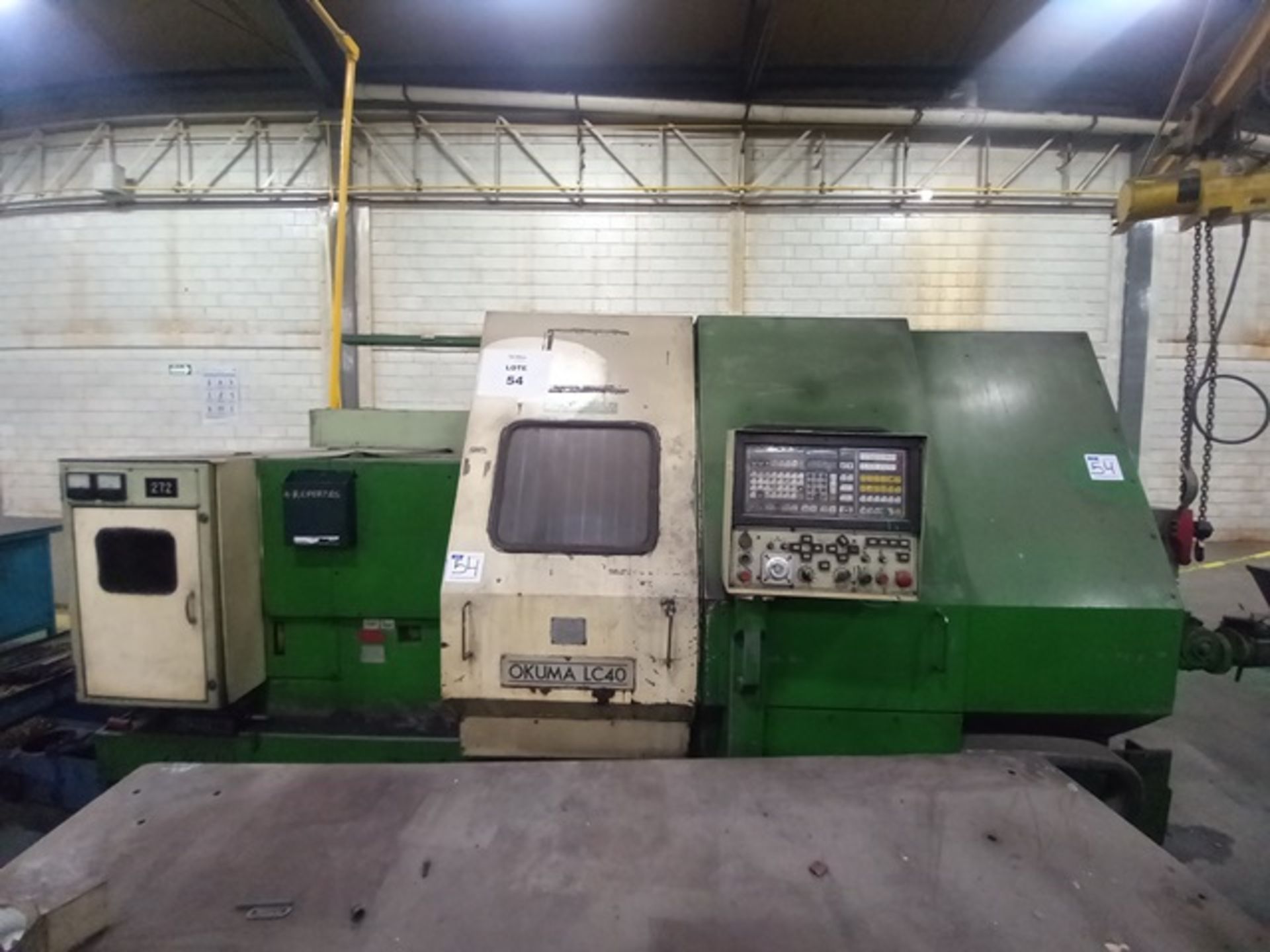 OKUMA LC 40 CNC LATHE, S/N 55080268