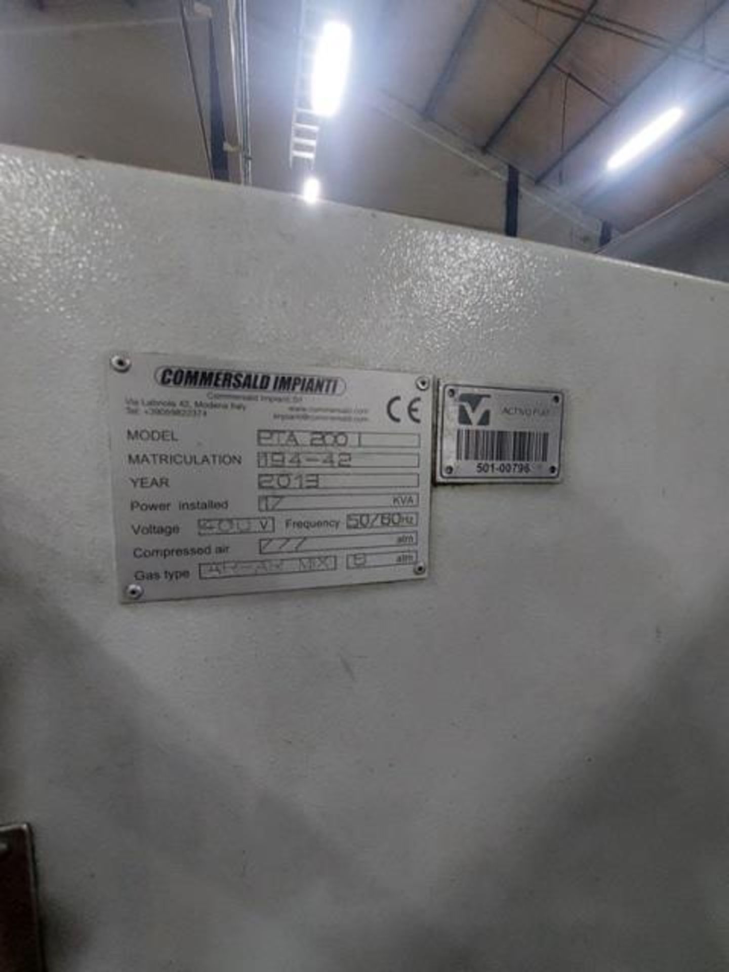 COMMERSALD IMPIANTI ROBO 90 PTA WELDING CLADDING SYSTEM, S/N 208-07, New 2013 - Image 15 of 18