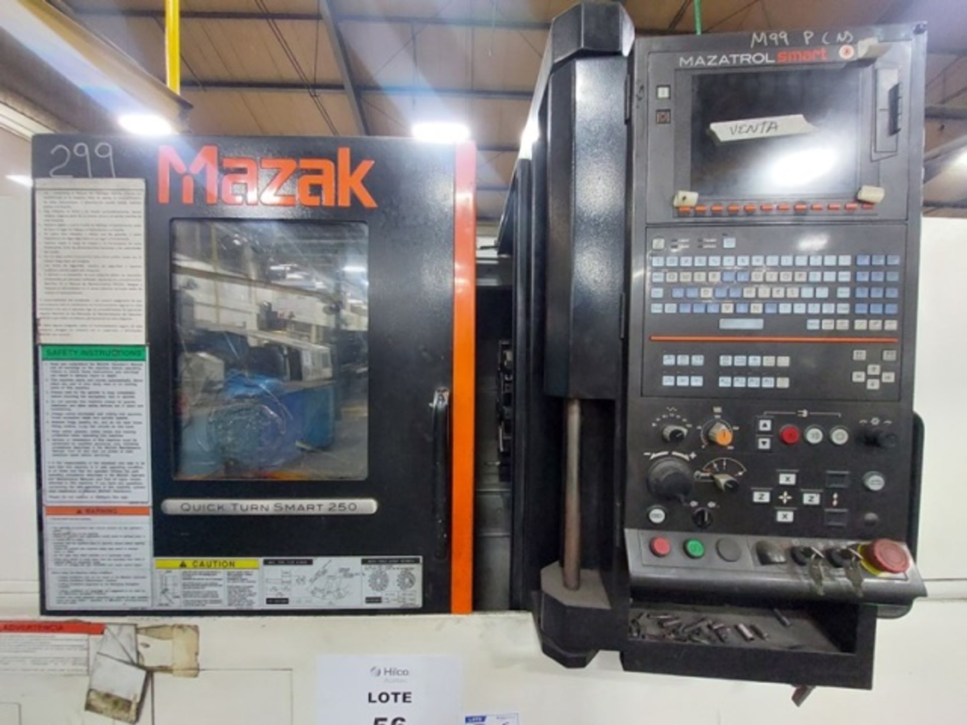 MAZAK QTS-250 CNC LATHE, s/n 273439, New 2016 - Image 5 of 13