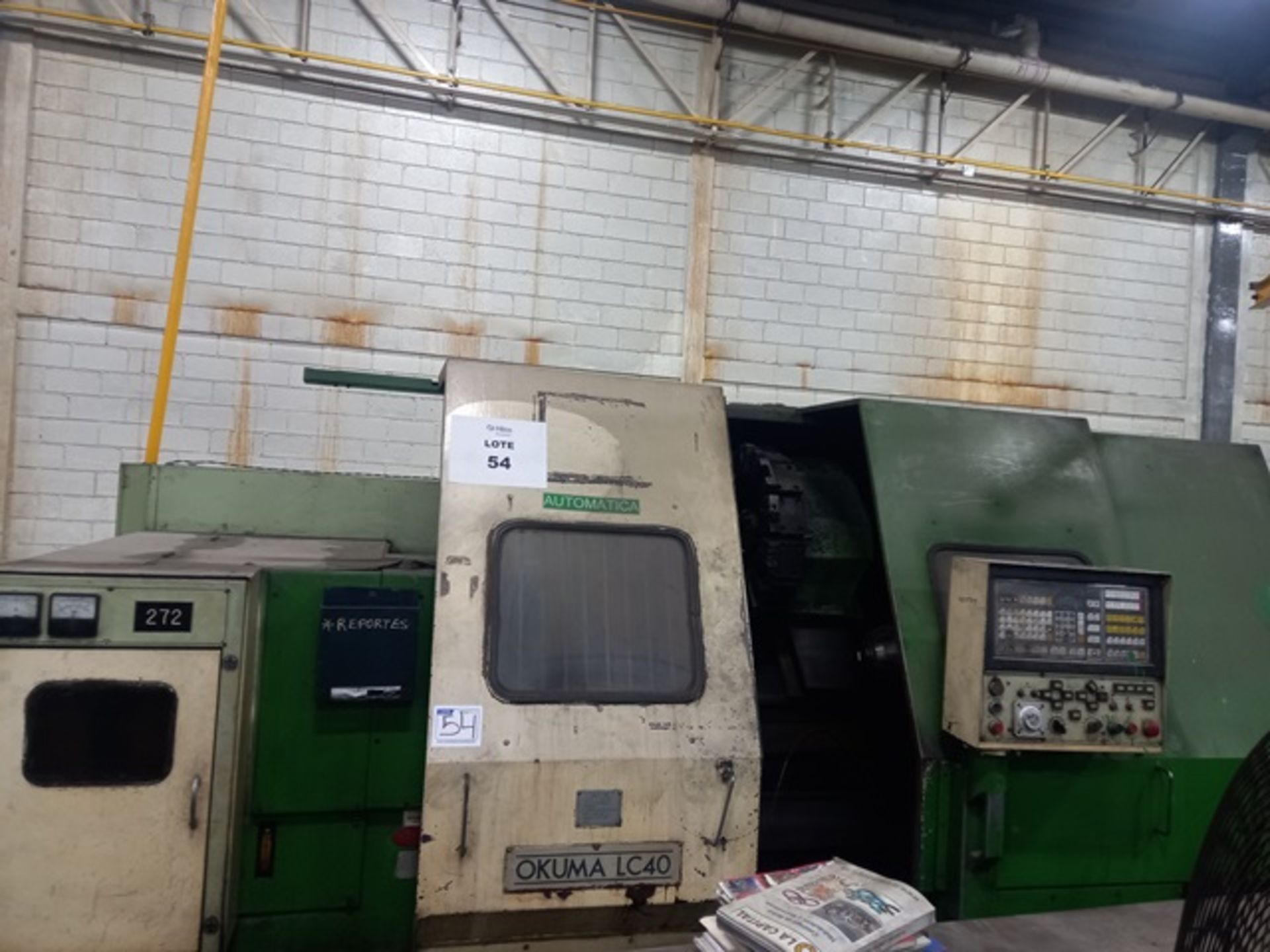 OKUMA LC 40 CNC LATHE, S/N 55080268 - Image 2 of 15