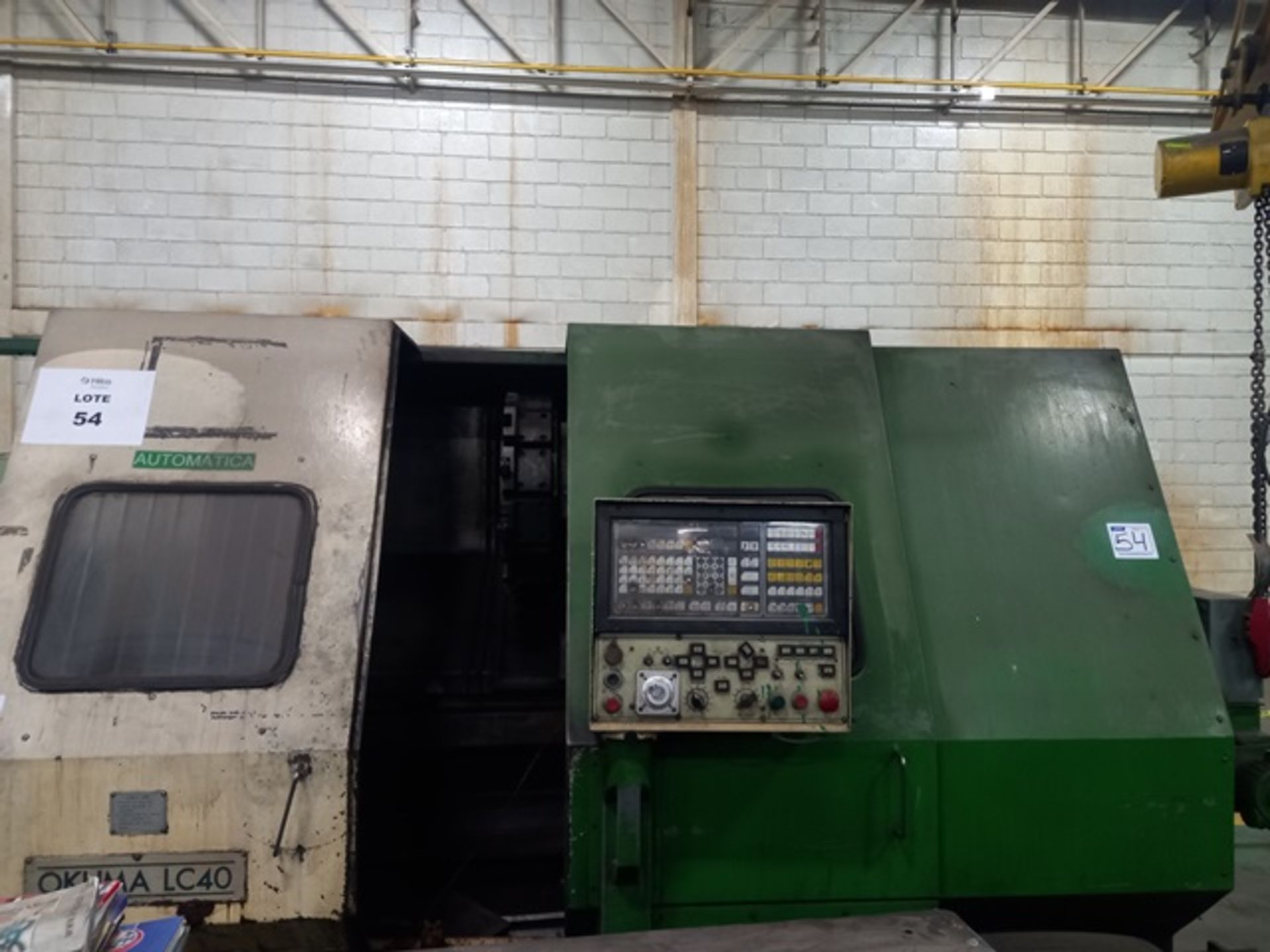 OKUMA LC 40 CNC LATHE, S/N 55080268 - Image 4 of 15