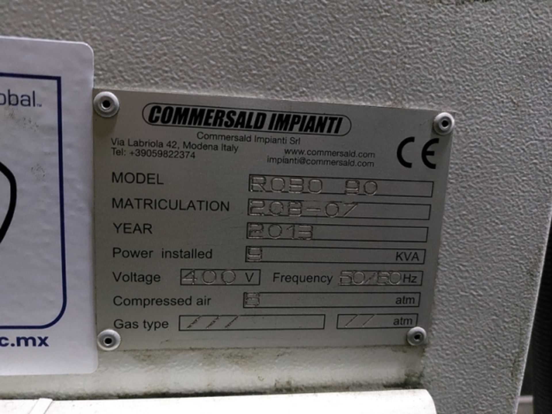 COMMERSALD IMPIANTI ROBO 90 PTA WELDING CLADDING SYSTEM, S/N 208-07, New 2013 - Image 18 of 18