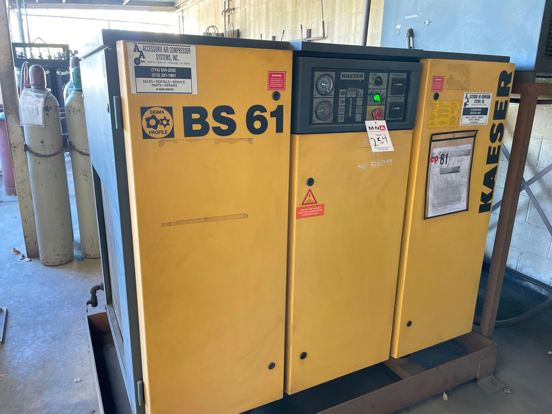 50 HP Kaeser BS 61 Rotary Screw Air Compressor *Late Delivery* - Image 4 of 5