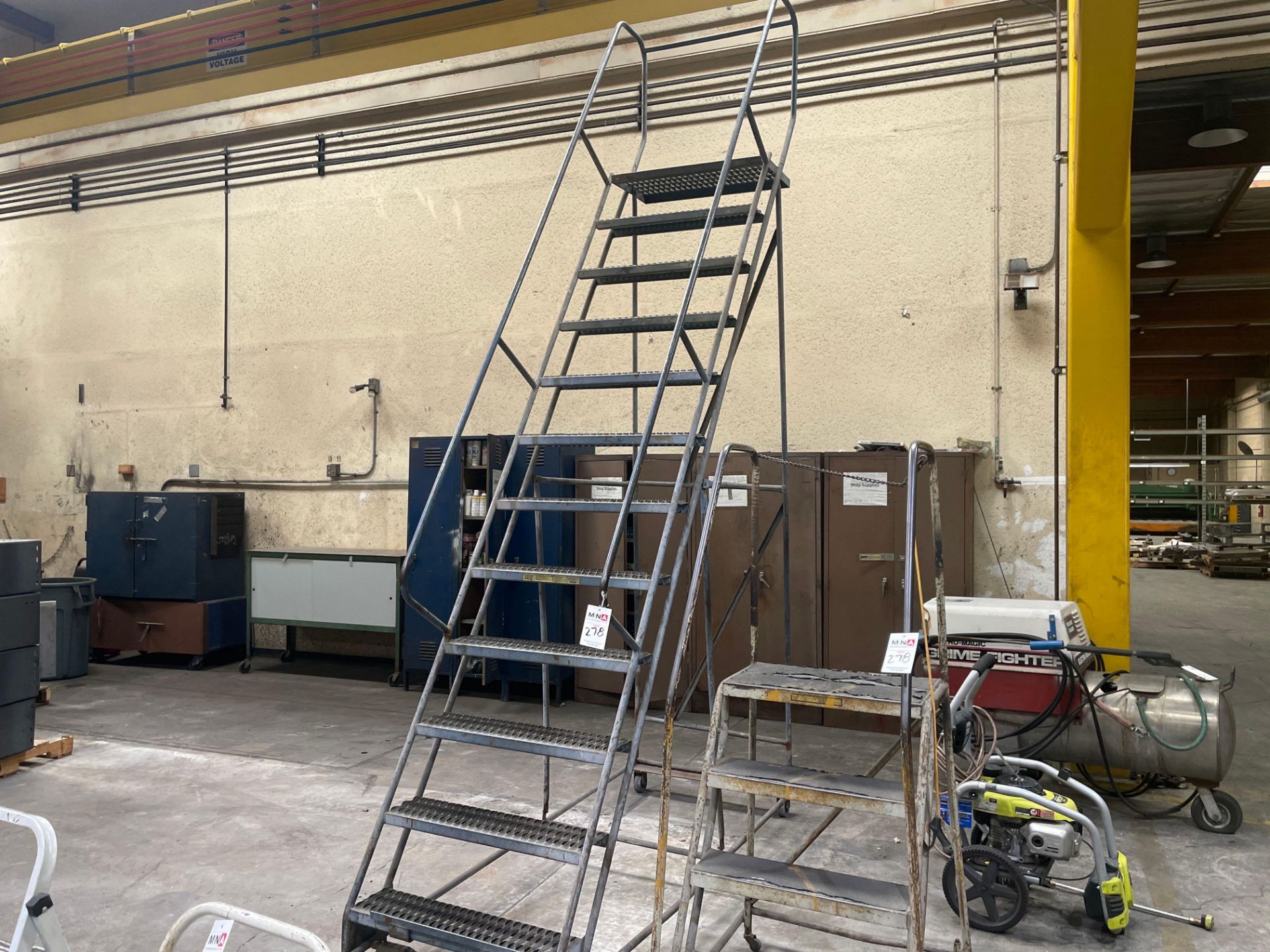 (2) Rolling Shop Ladders - Image 3 of 4