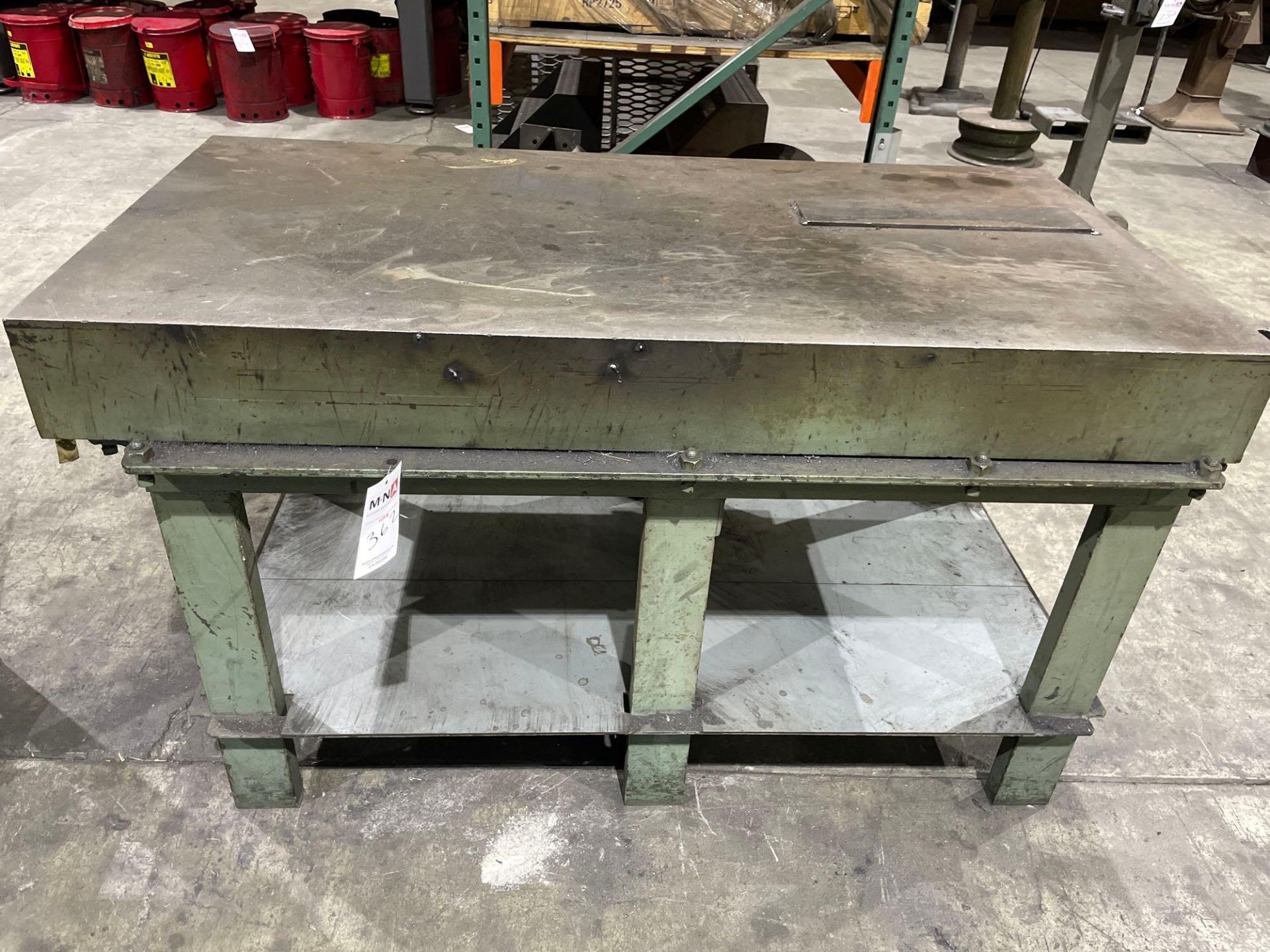 30" x 60" x 6" Heavy Duty Steel Table - Image 3 of 4