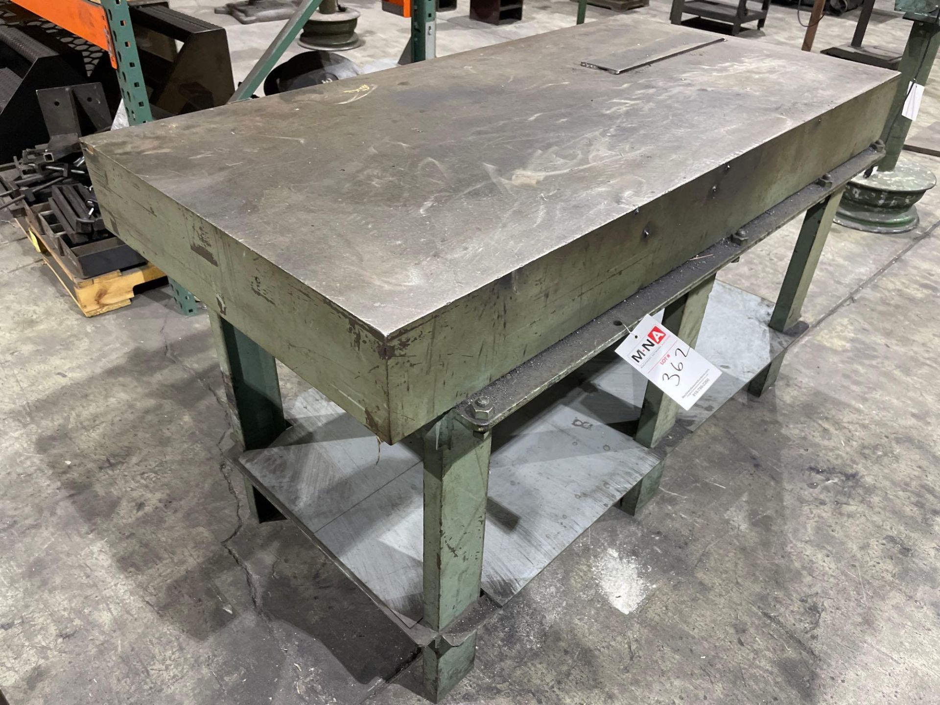 30" x 60" x 6" Heavy Duty Steel Table - Image 4 of 4