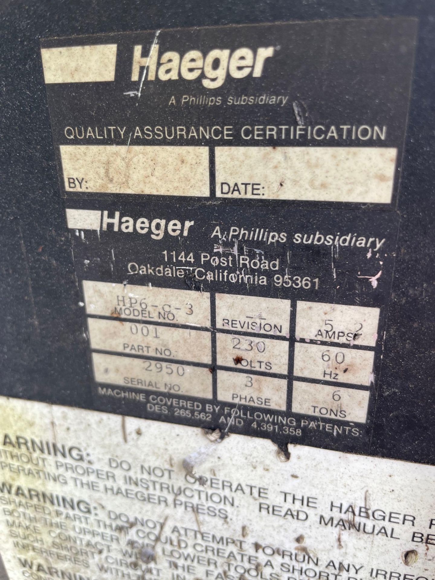 Haeger HP6-C-3 & HP6-B Insertion Presses - Image 6 of 6