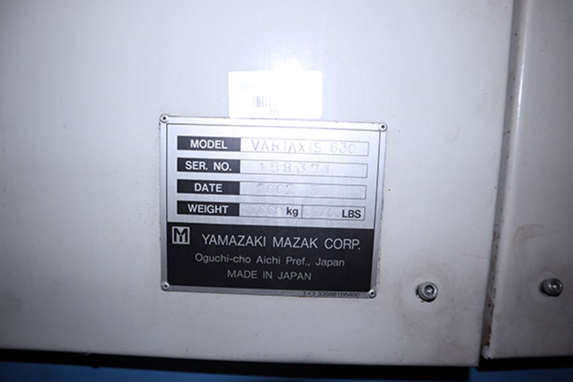 Mazak Variaxis 630 5-Axis Vertical Machining Center (2002) - Image 11 of 17