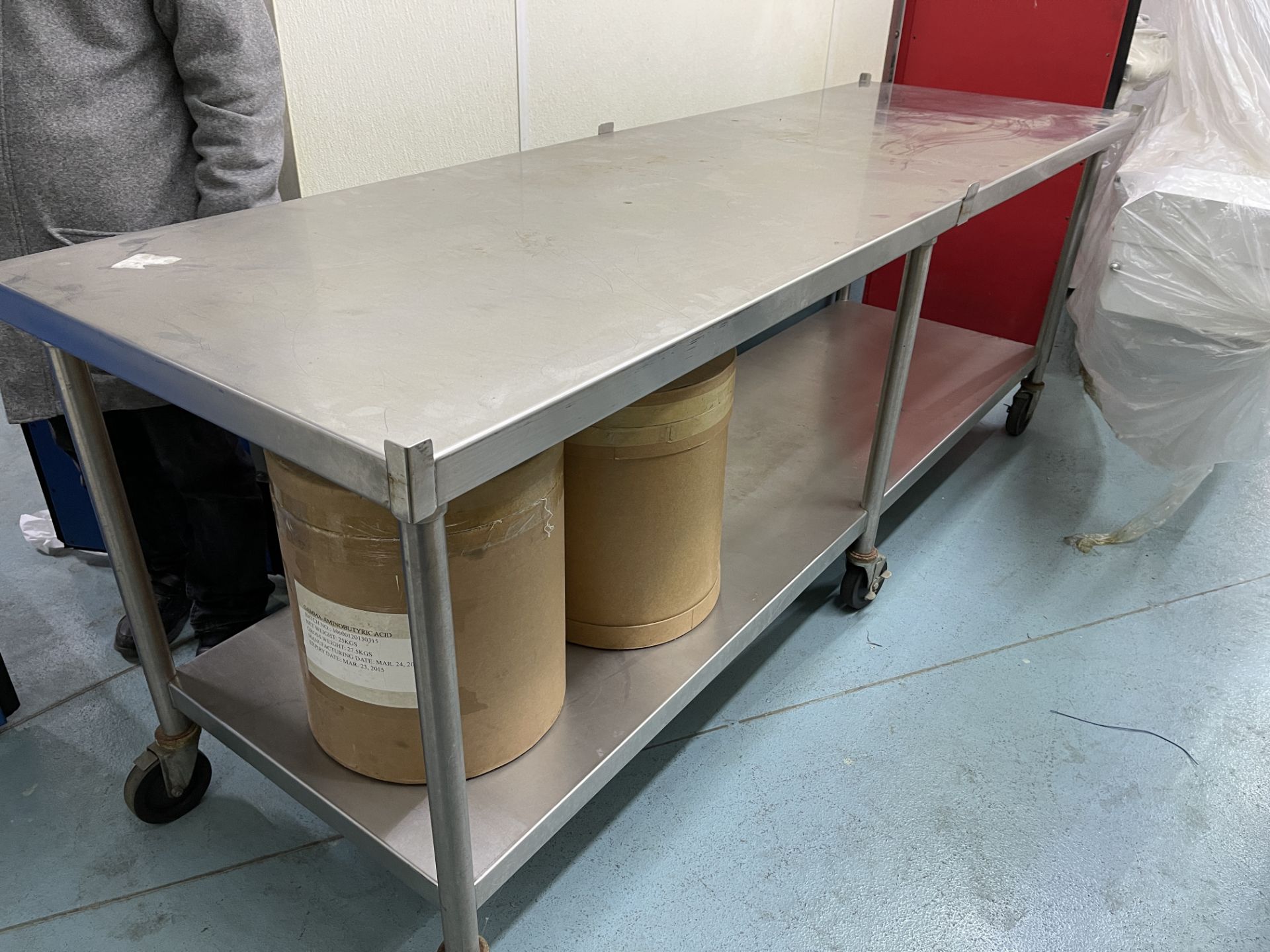 Stainless Steel Utility Table, 96" x 24"