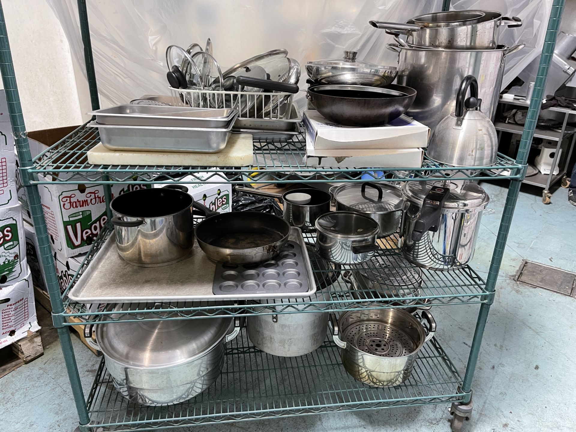 Assorted Cooking Pots, Pans, Strainers & Fry Pans. - Image 3 of 5