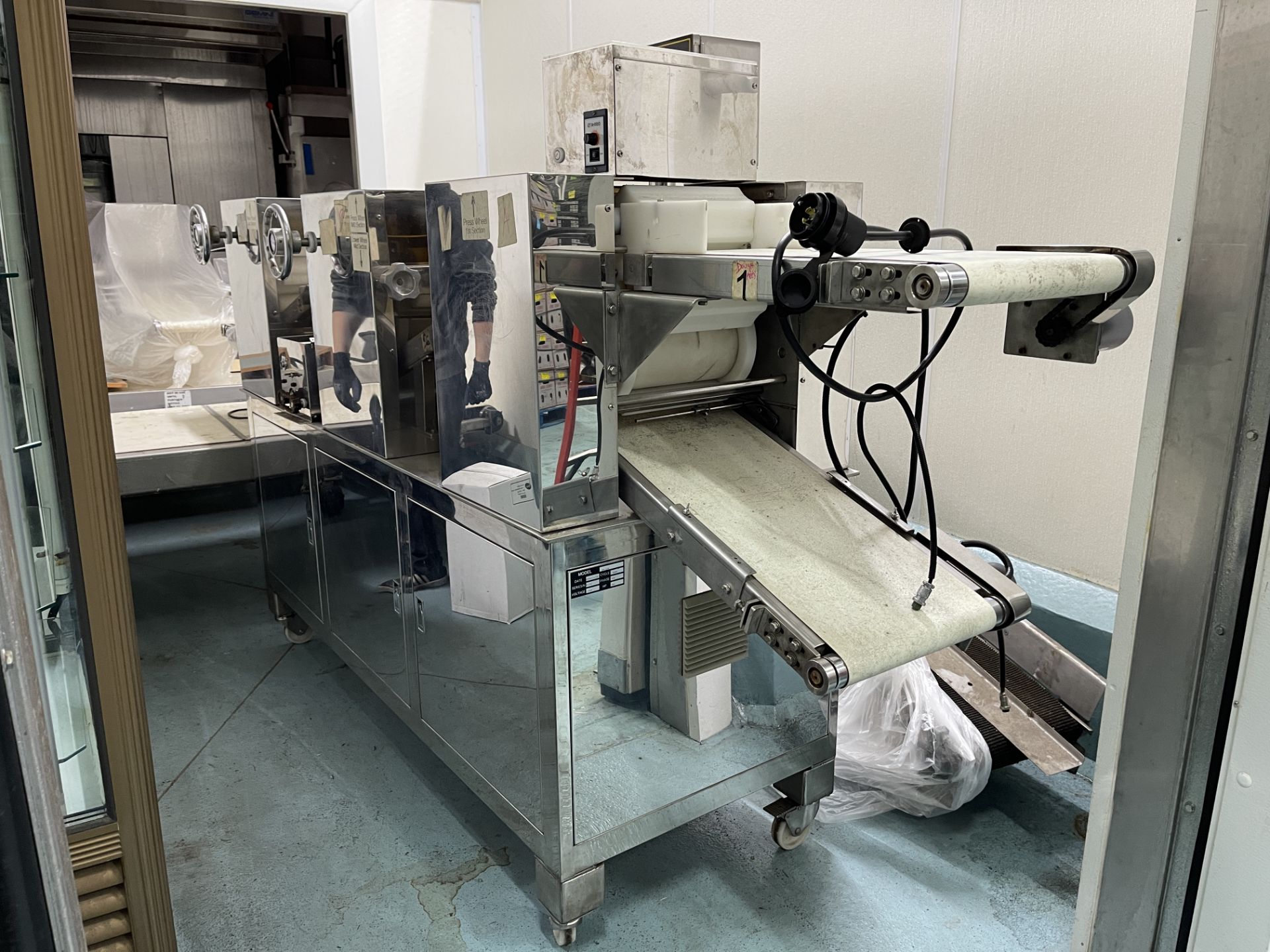 Hi-Pro, Mdl. SB-528 stainless steel dough sheeter.