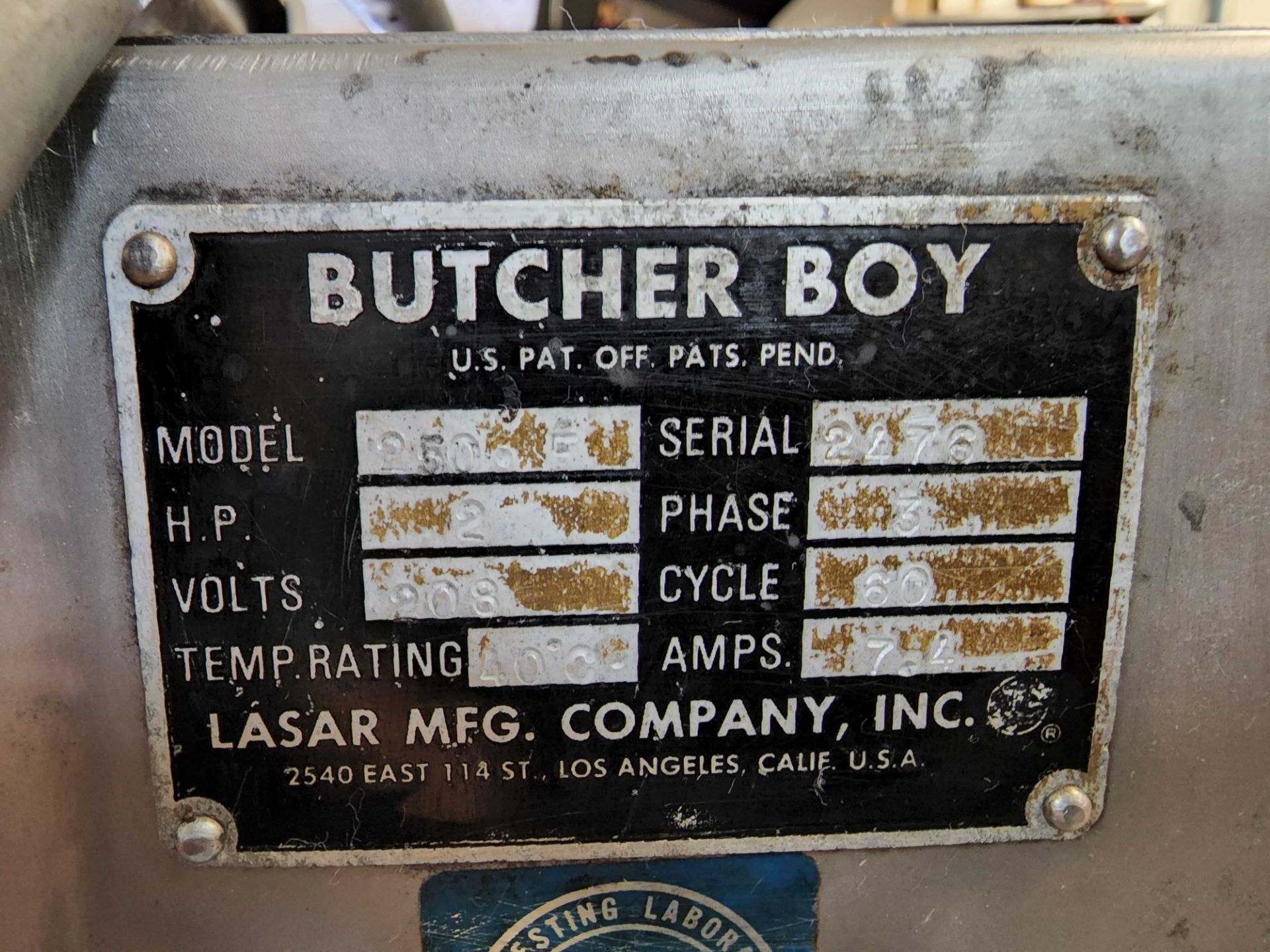 BUTCHER BOY 250F MIXER - Image 5 of 5