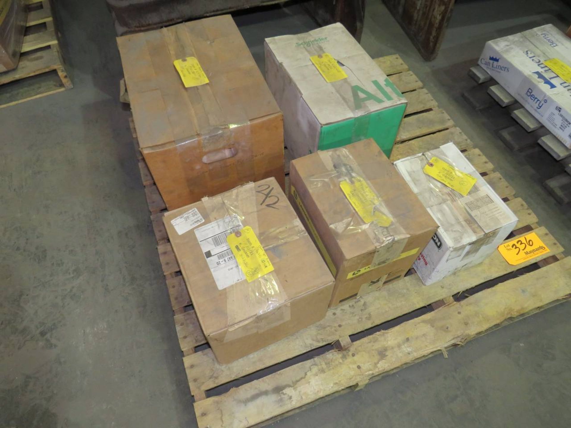 Lot of Misc MRO Material on (1) Pallet and (1) Steel Container - Image 2 of 9