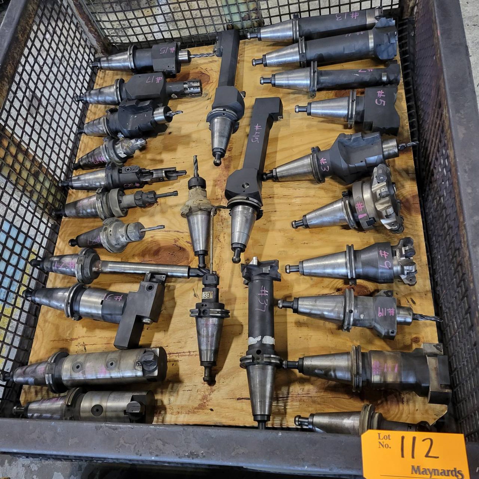 Approx. (26) Cat 50 taper assorted tool holders