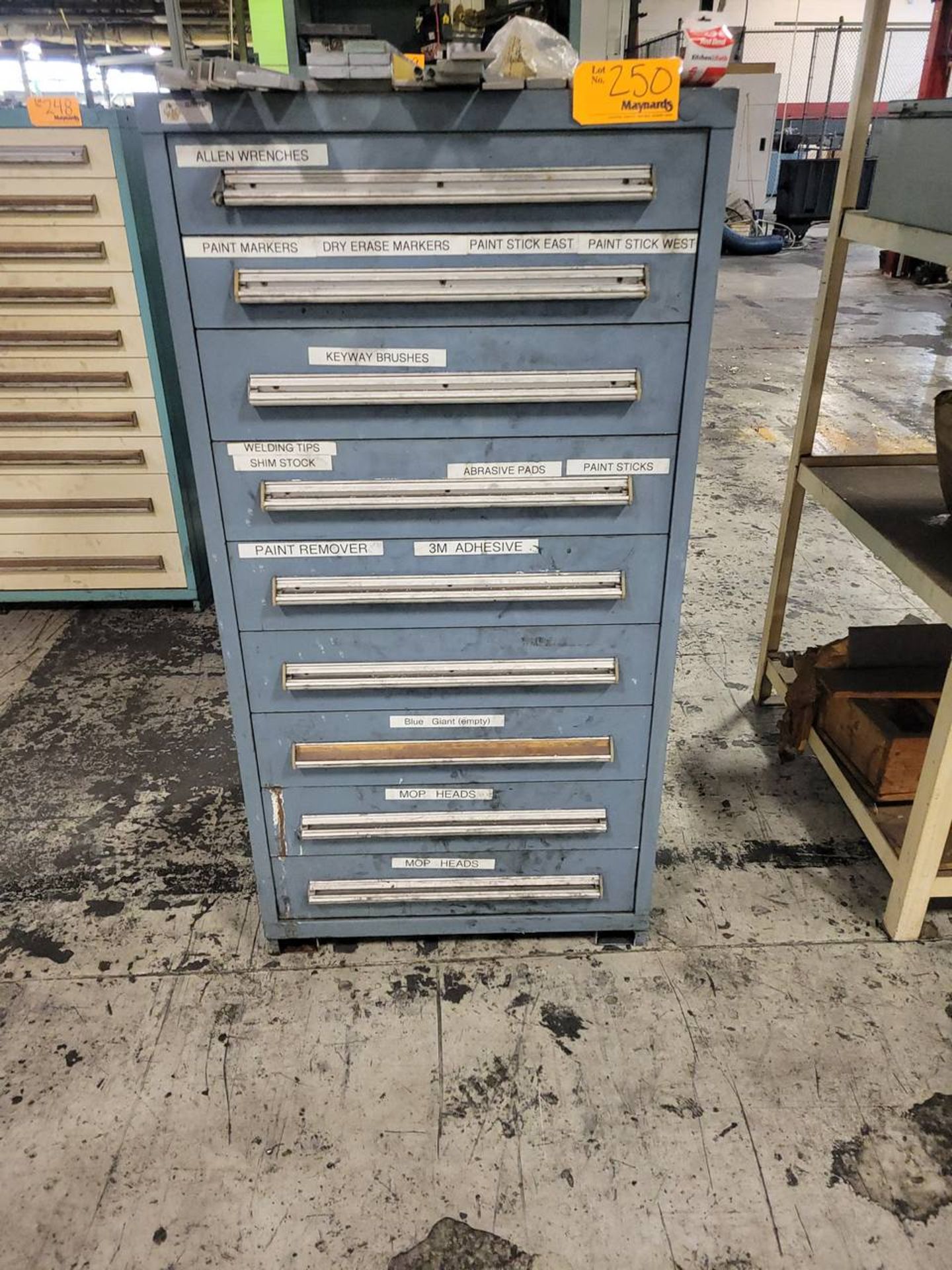 Stanley Vidmar 7dr metal storage cabinet