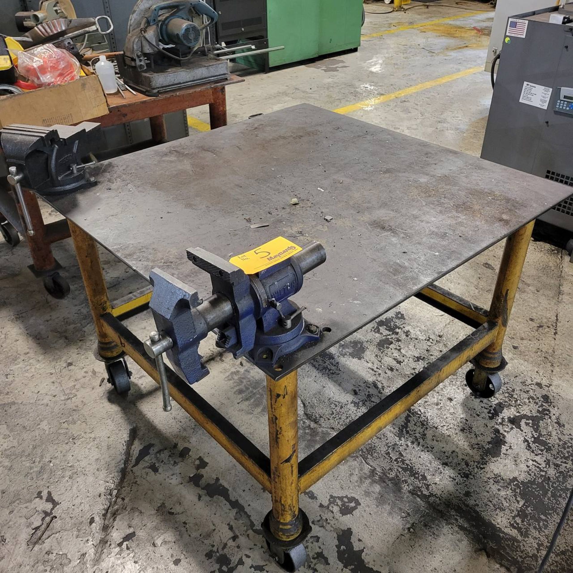 Steel welding table