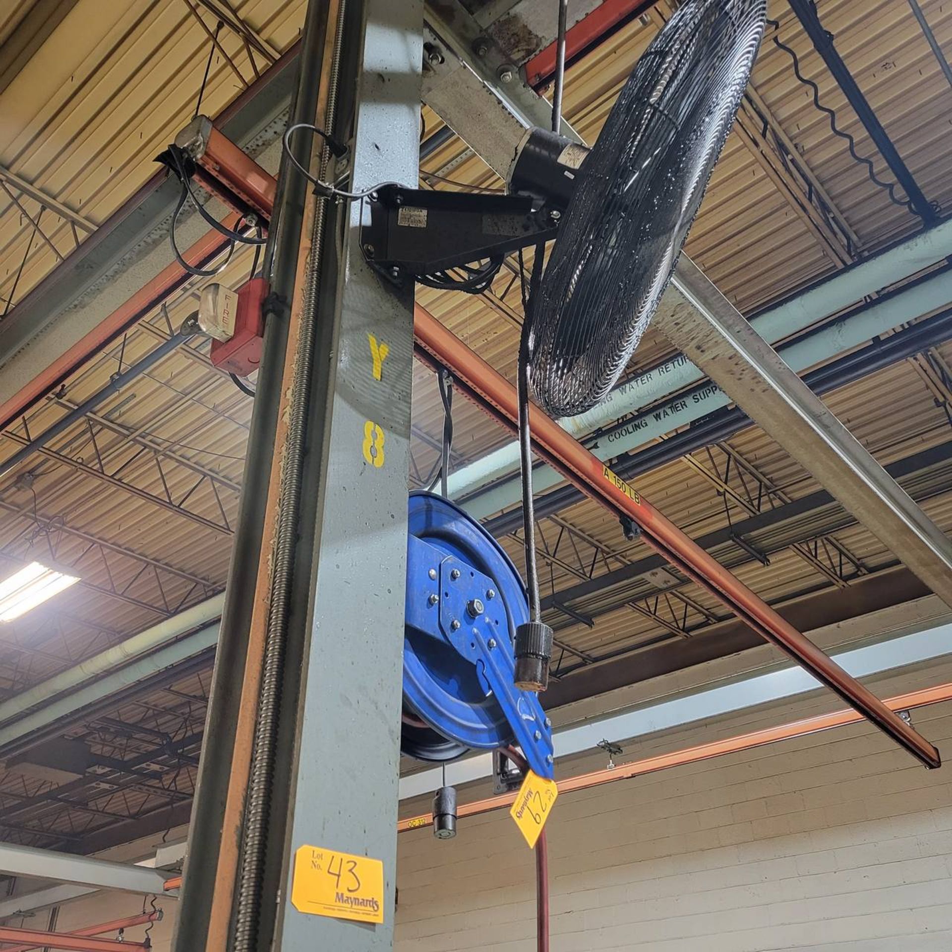 Wall mounted shop fan