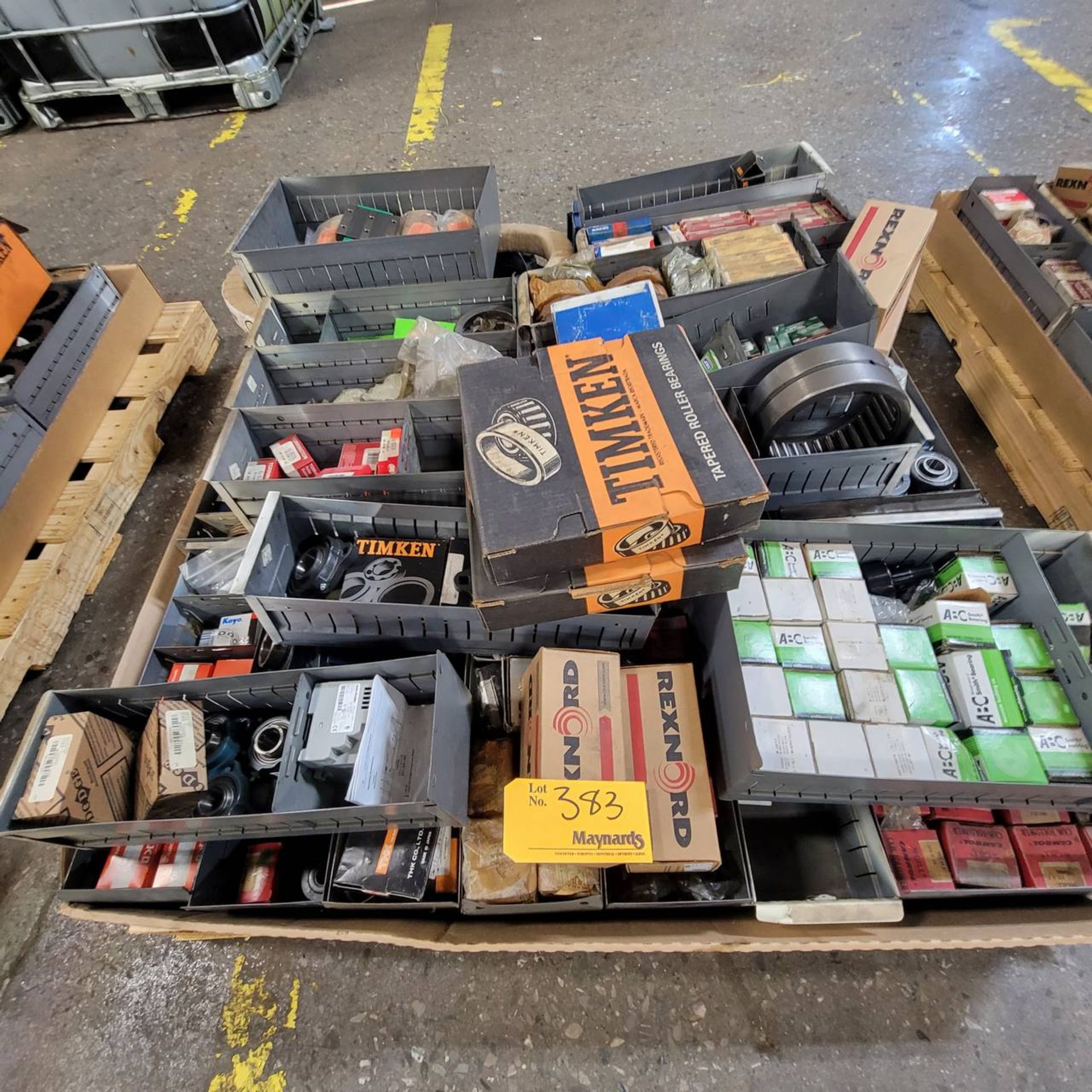 Pallet of bearings and power transmission supplies