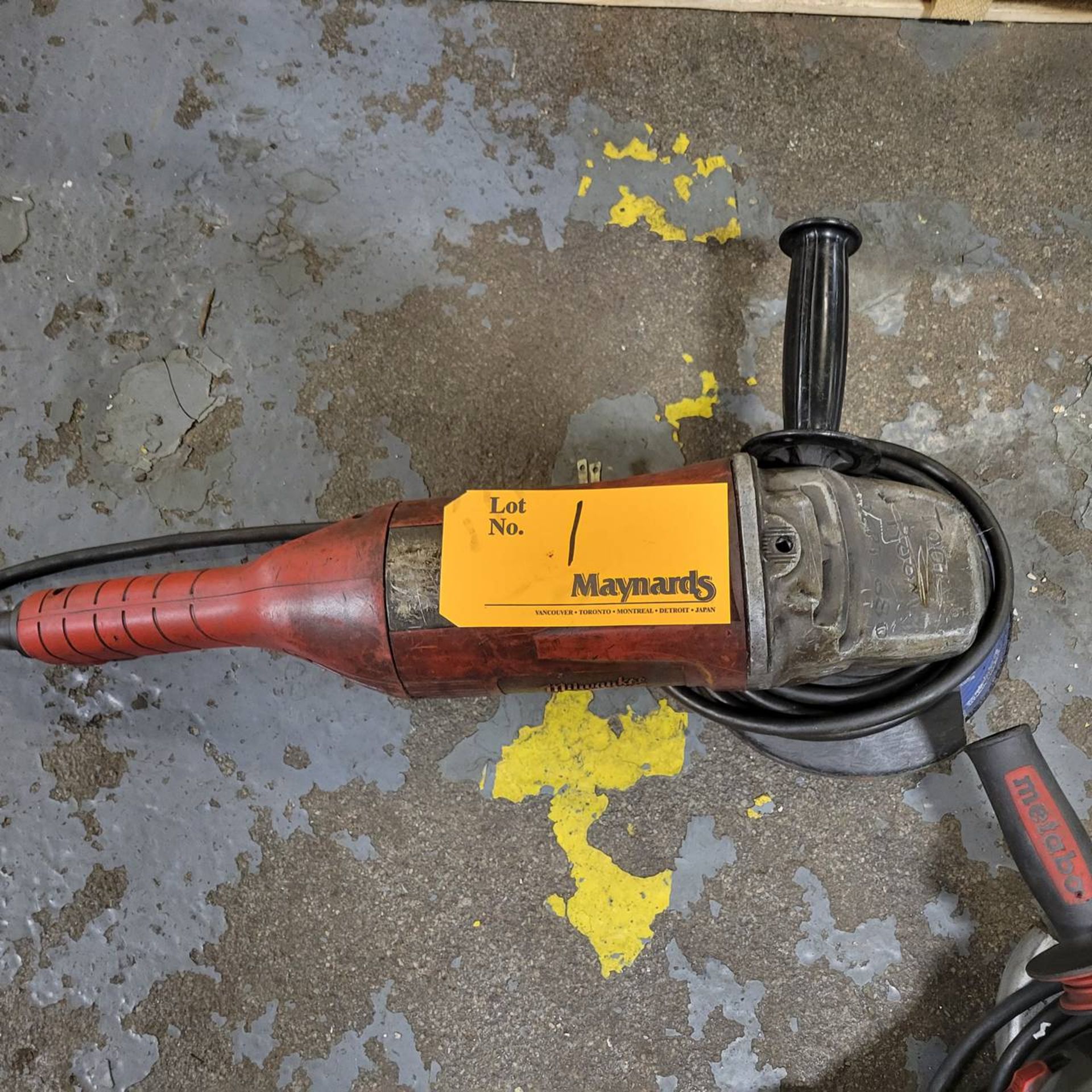 Milwaukee 8" electric angle grinder