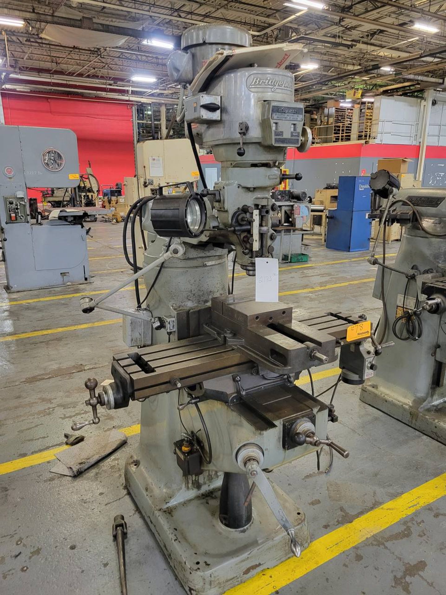 Bridgeport Series 1 9" x 42" 2hp vertical milling machine, - Image 5 of 8