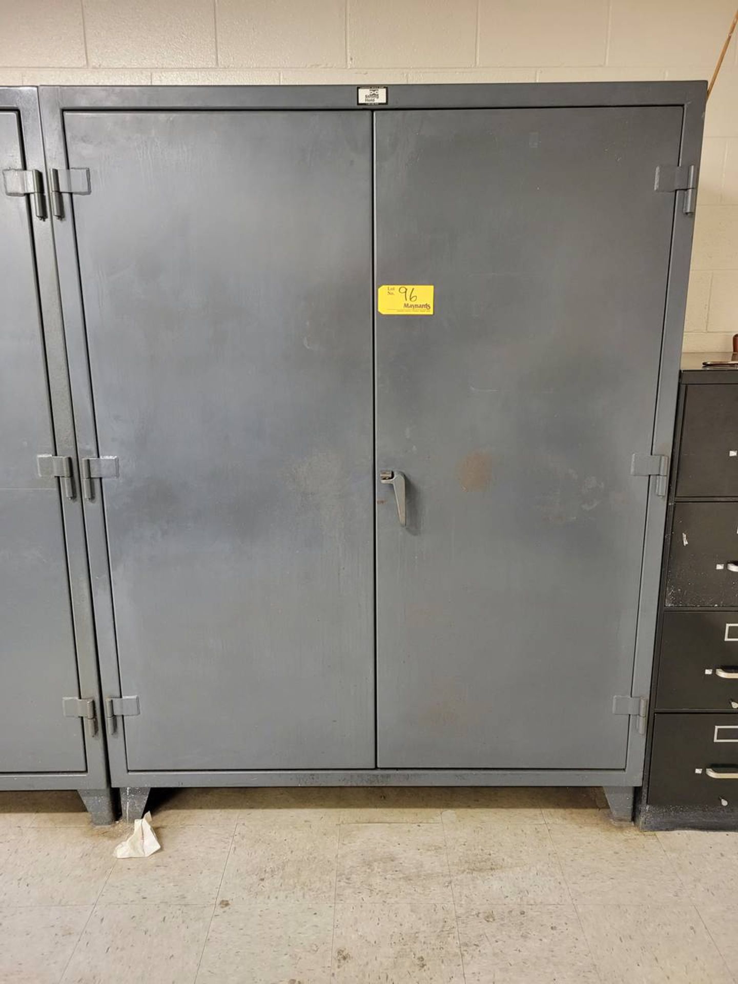 Strong Hold 68" x 55" two door heavy duty steel storage cabinet
