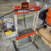 Power Team Model B 10 ton h-frame shop press with electric pump