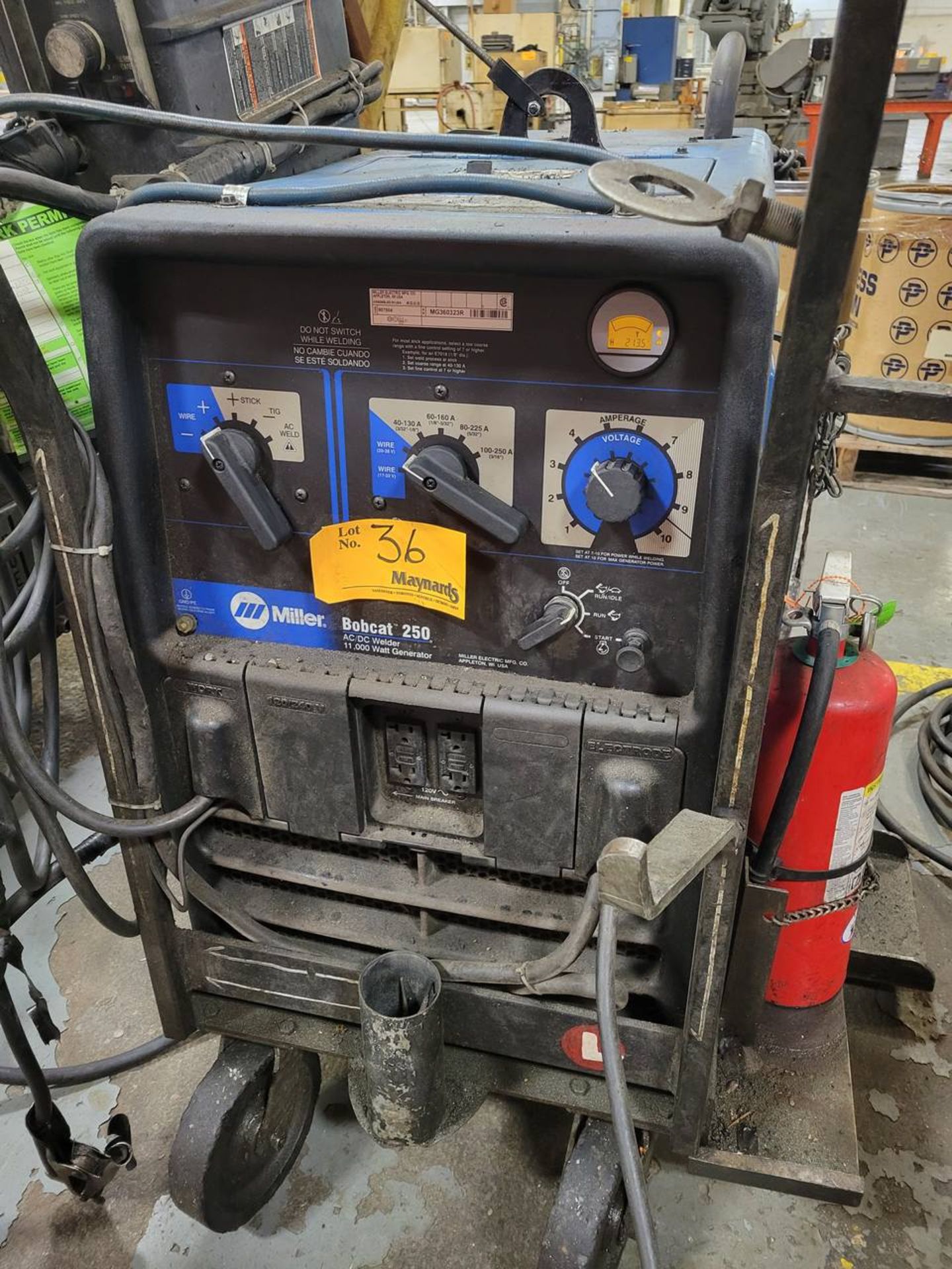 Miller Bobcat 250 11,000 watt / 250 amp AC/DC gas powered welder generator