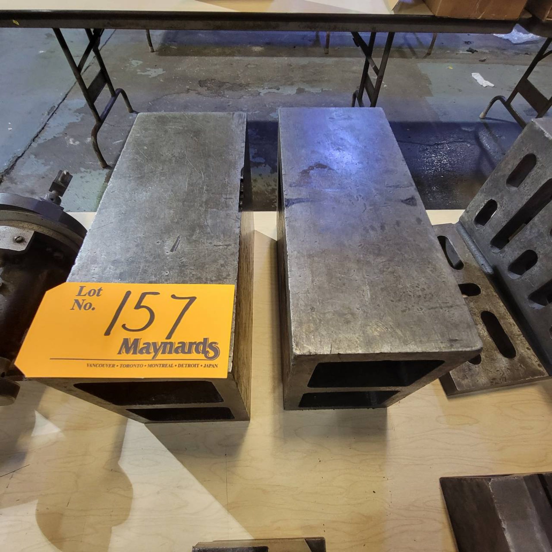 Pair of 5" x 8" x 12" steel set up blocks