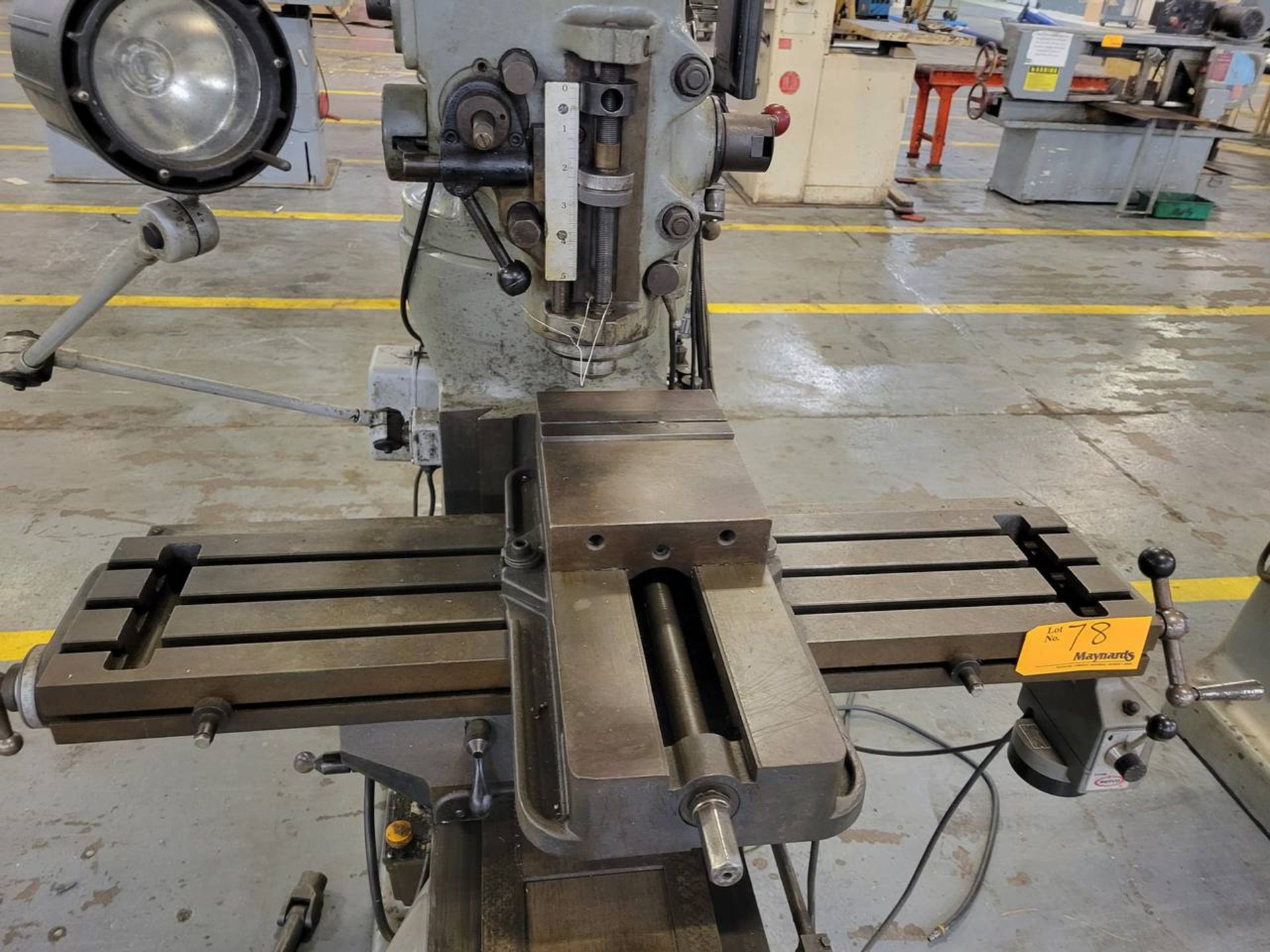 Bridgeport Series 1 9" x 42" 2hp vertical milling machine, - Image 6 of 8