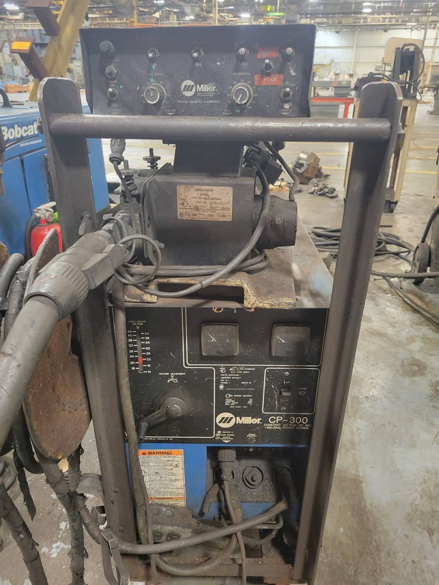 Miller CP-300 300 amp wire feed mig welder with Miller S-54a feeder - Image 3 of 7