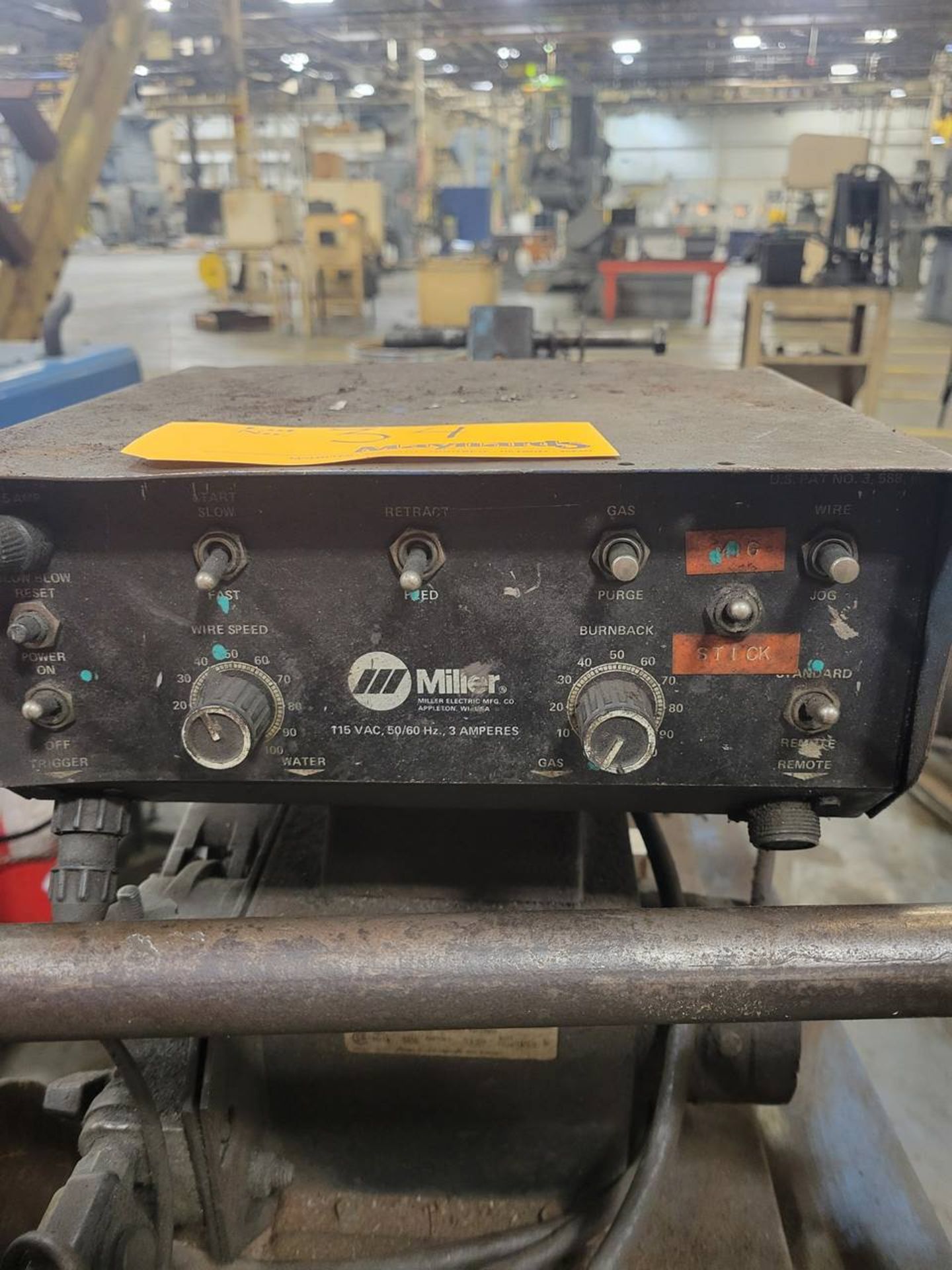 Miller CP-300 300 amp wire feed mig welder with Miller S-54a feeder - Image 6 of 7