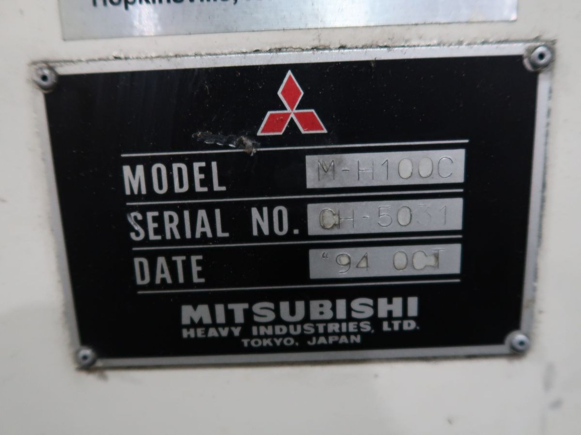 1994 Mitsubishi M-H100C CNC Horizontal Machining Center - Image 17 of 17