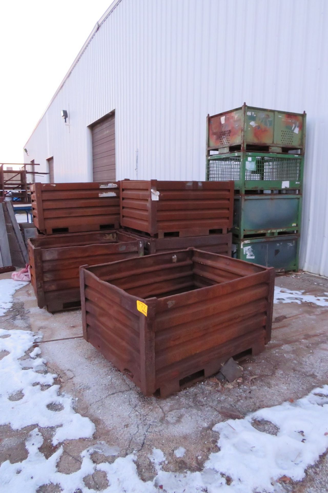 Lot of (14) Assorted Steel Bins