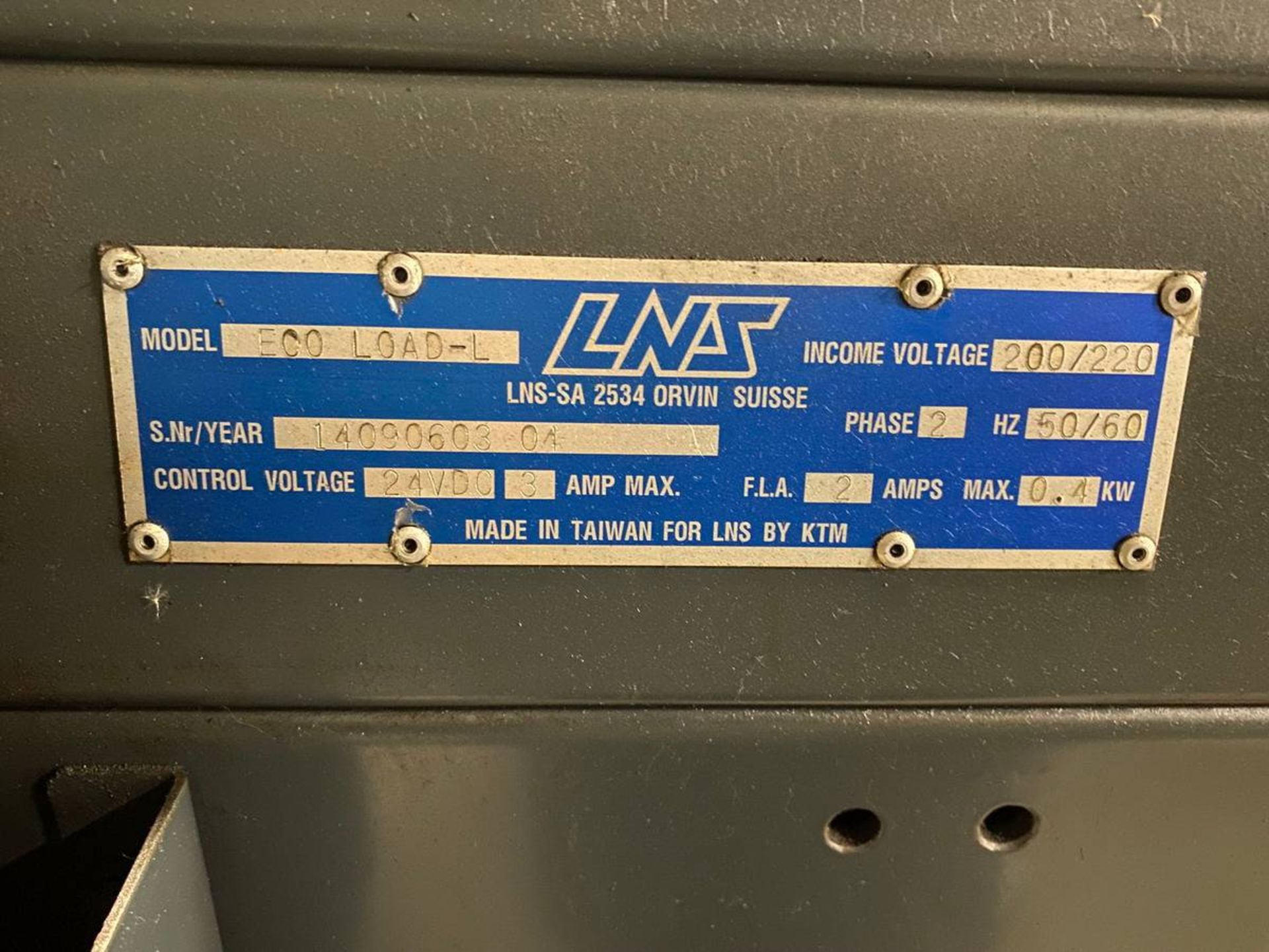 2004 LNS ECO- Load-L Bar Feeder - Image 6 of 6