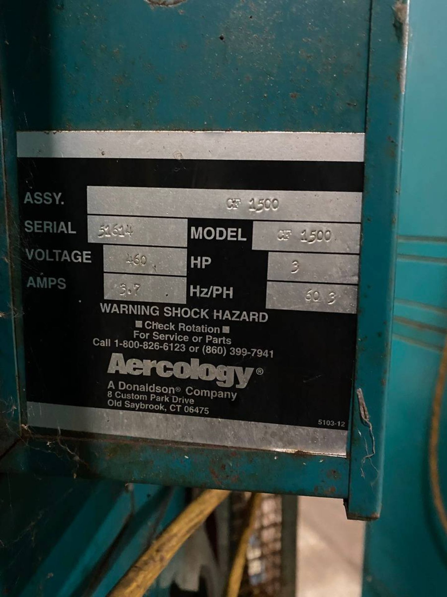 Aerology CF-1500 Dust Collector - Image 2 of 2
