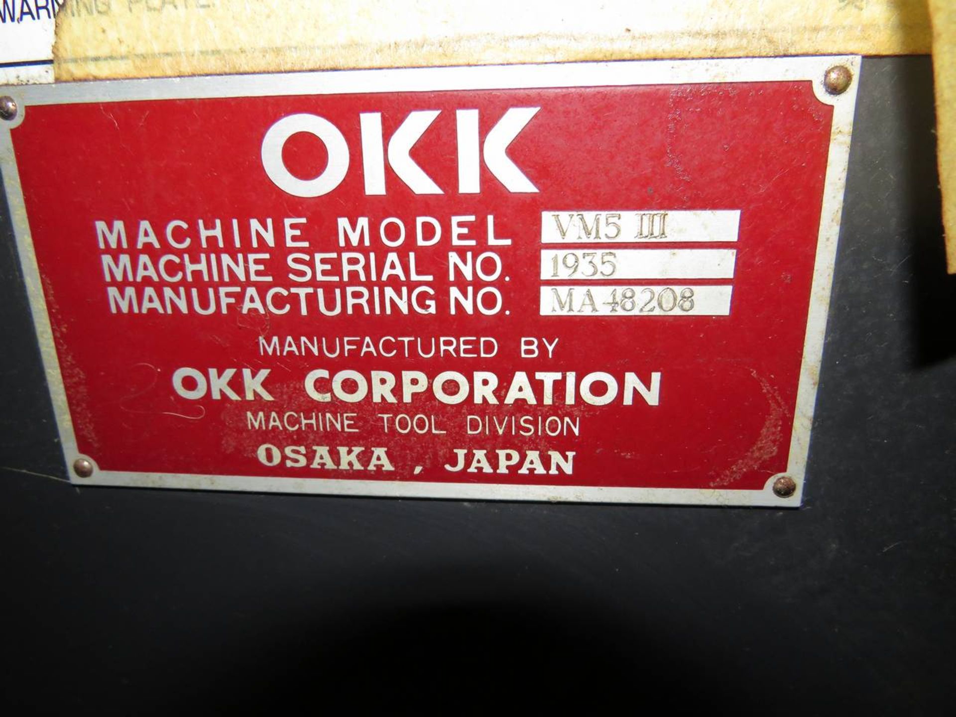 OKK VM5III CNC Vertical Machining Center - Image 16 of 17