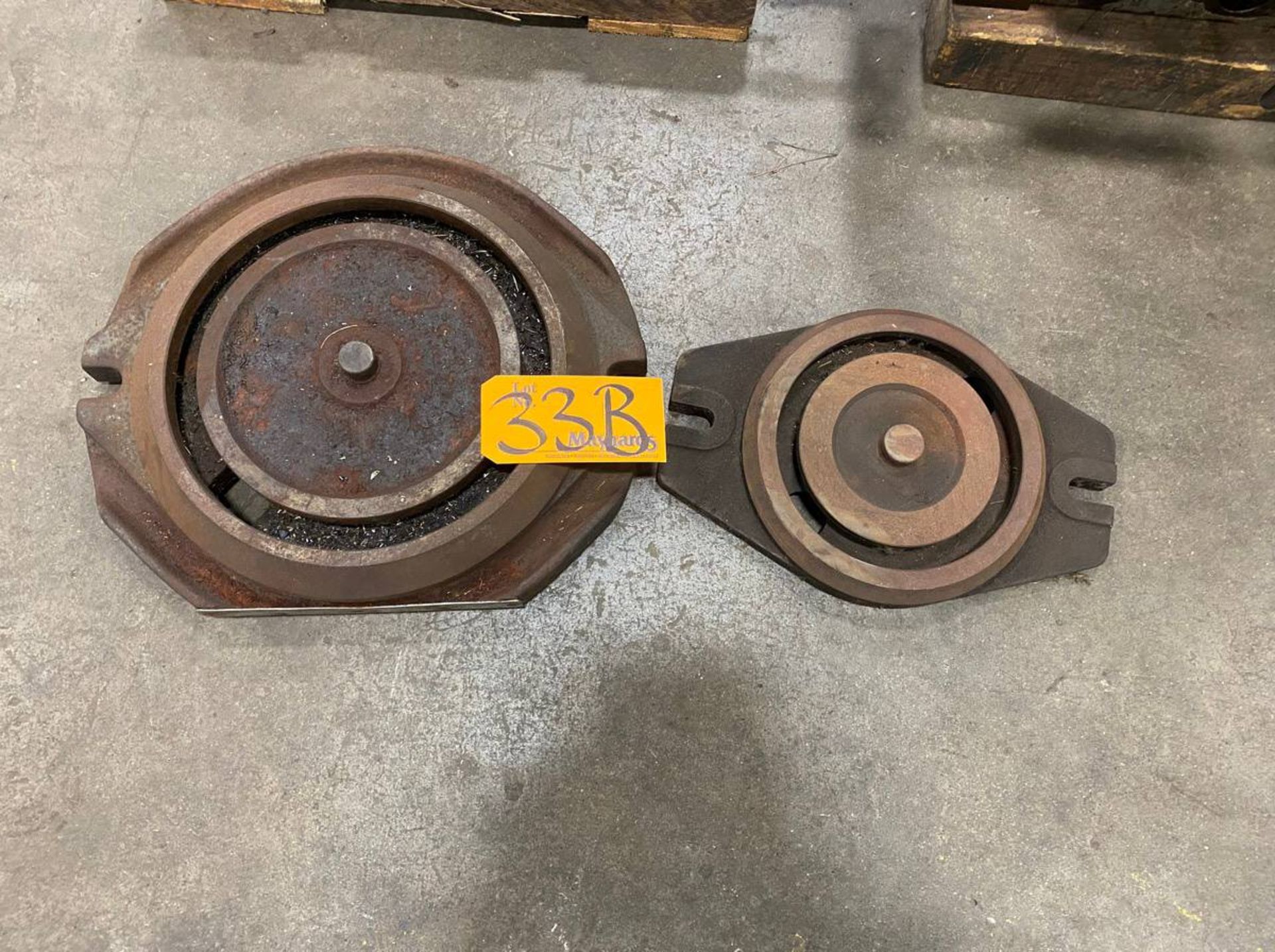 (2) Various Size Base Rotary Plates