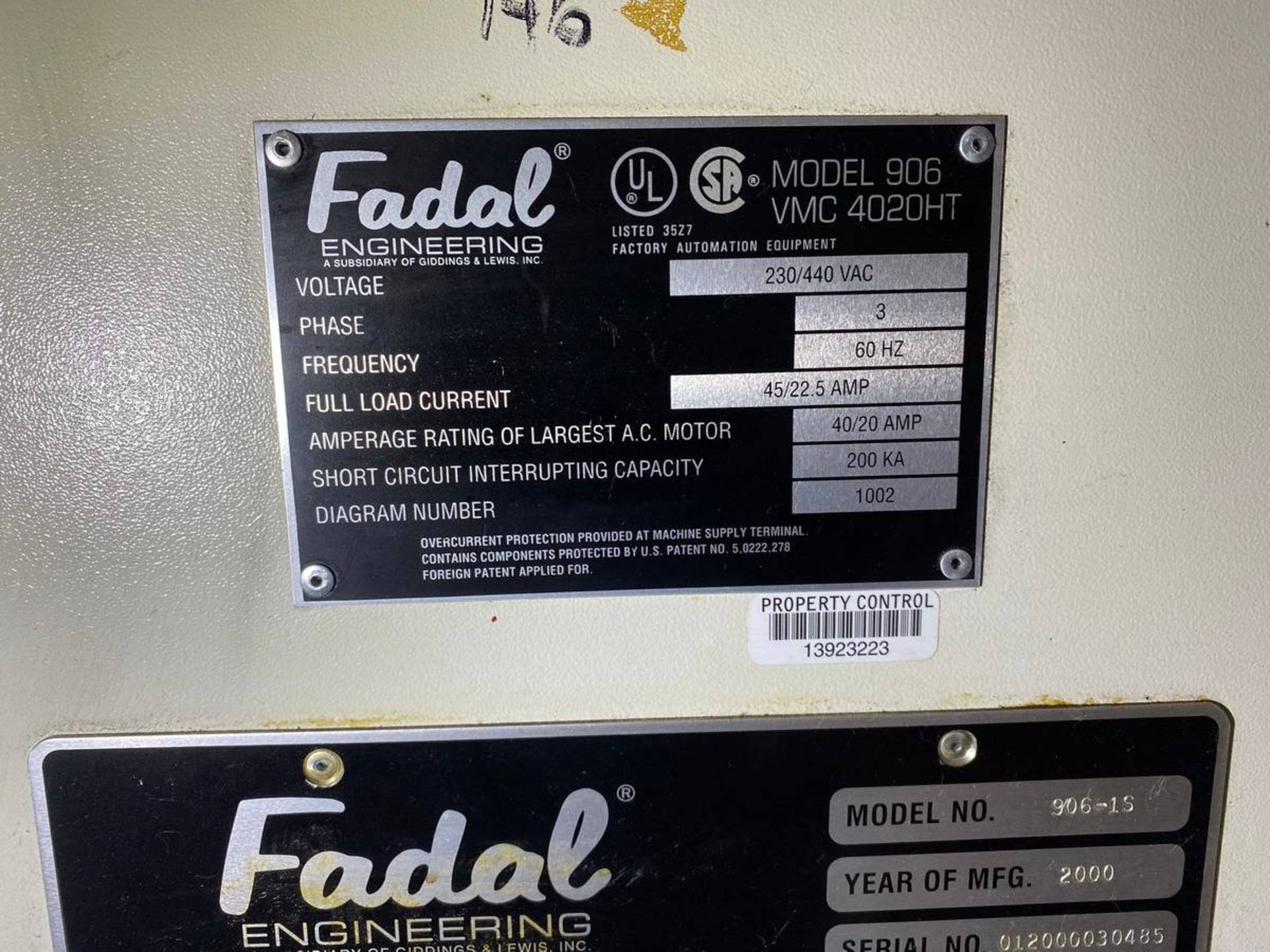 Fadal VMC 4020 Vertical Machining Center - Image 9 of 11