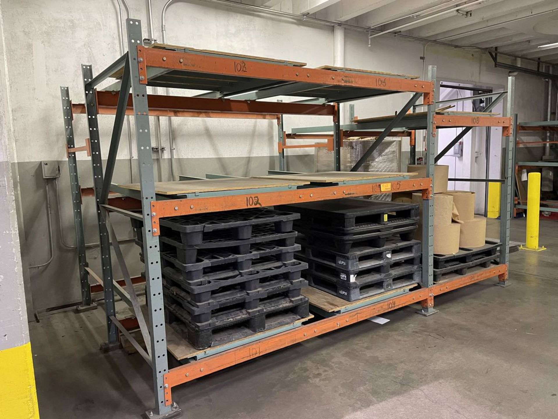 Lot of 2-Deep Push Back Pallet Racking (16 Pallet Positions) - Image 2 of 5