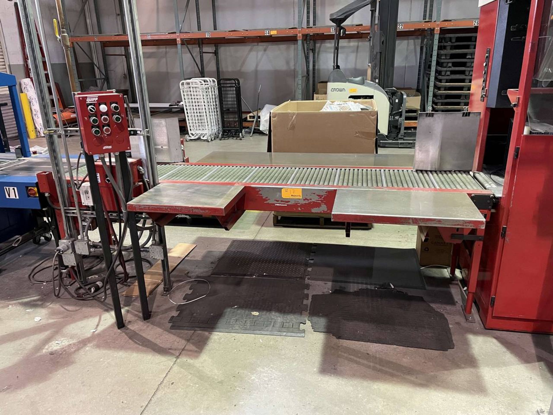 Quipp Powered Roller Conveyor (17" W x 10' L x 34" H)