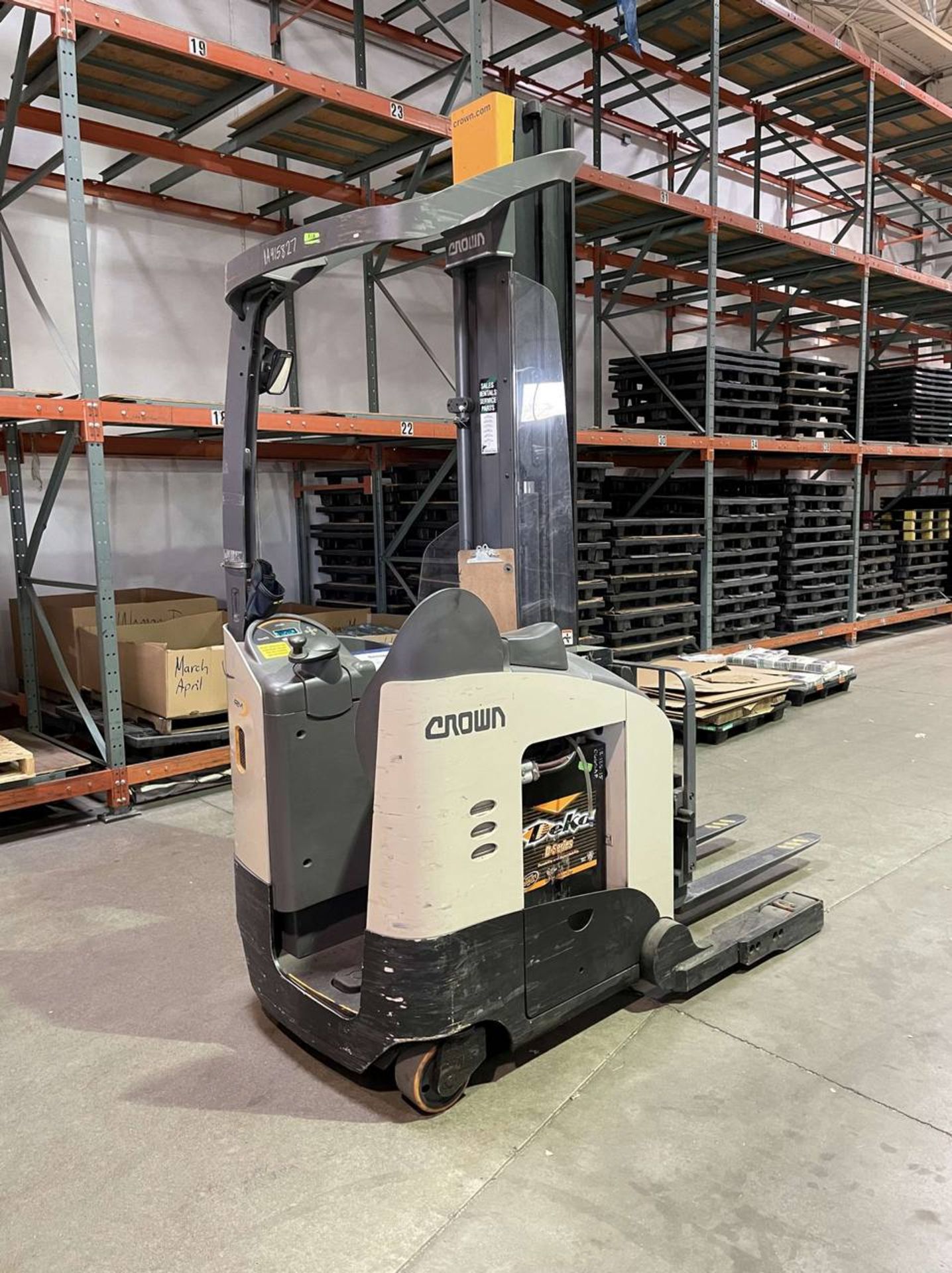 Crown RM6025-45 Stand Up Electric Reach Forklift (4,500 Lb. Cap.) - Image 3 of 12