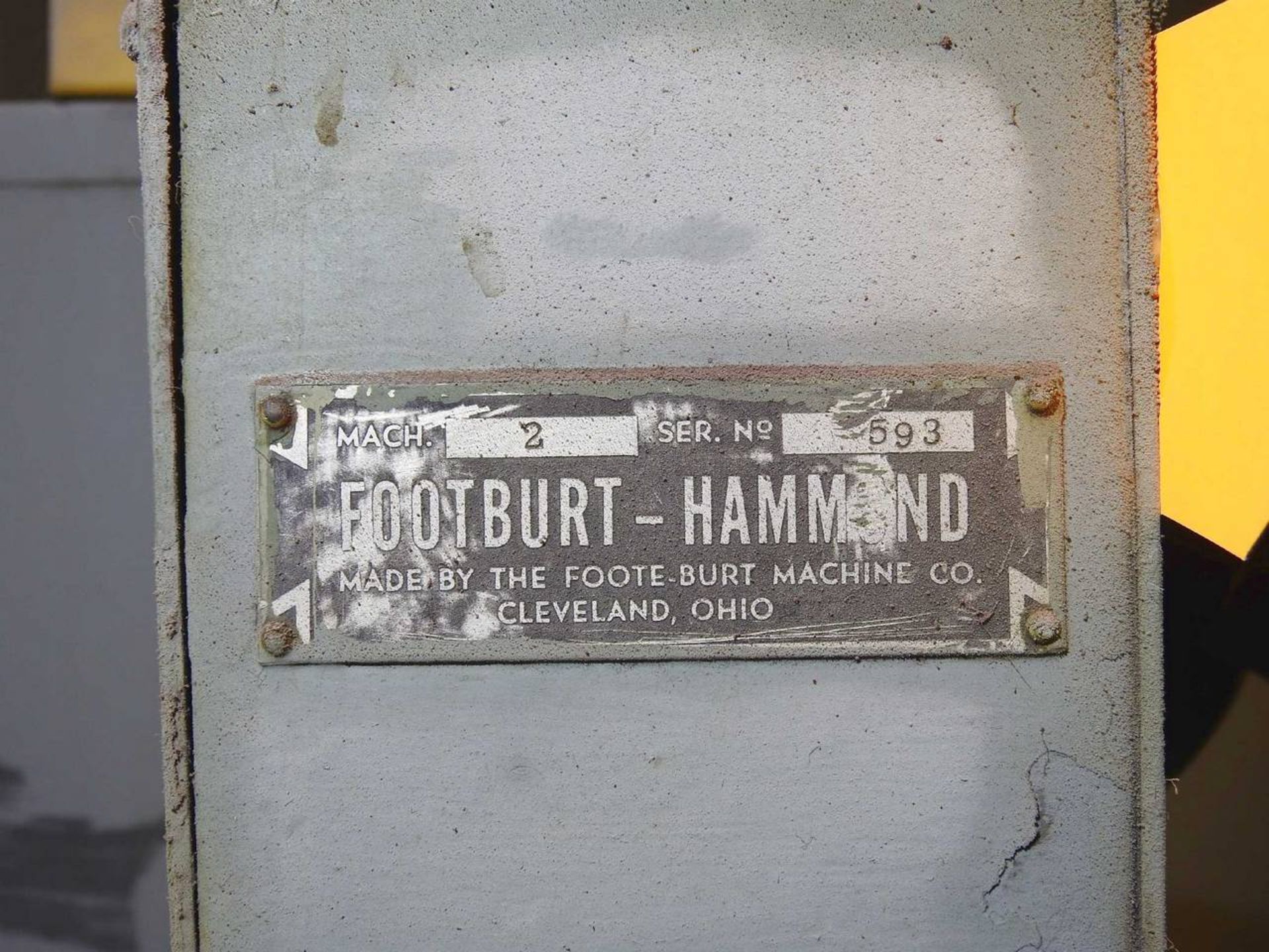 FootBurt-Hammond N0. 2 Surface Grinder - Image 7 of 7