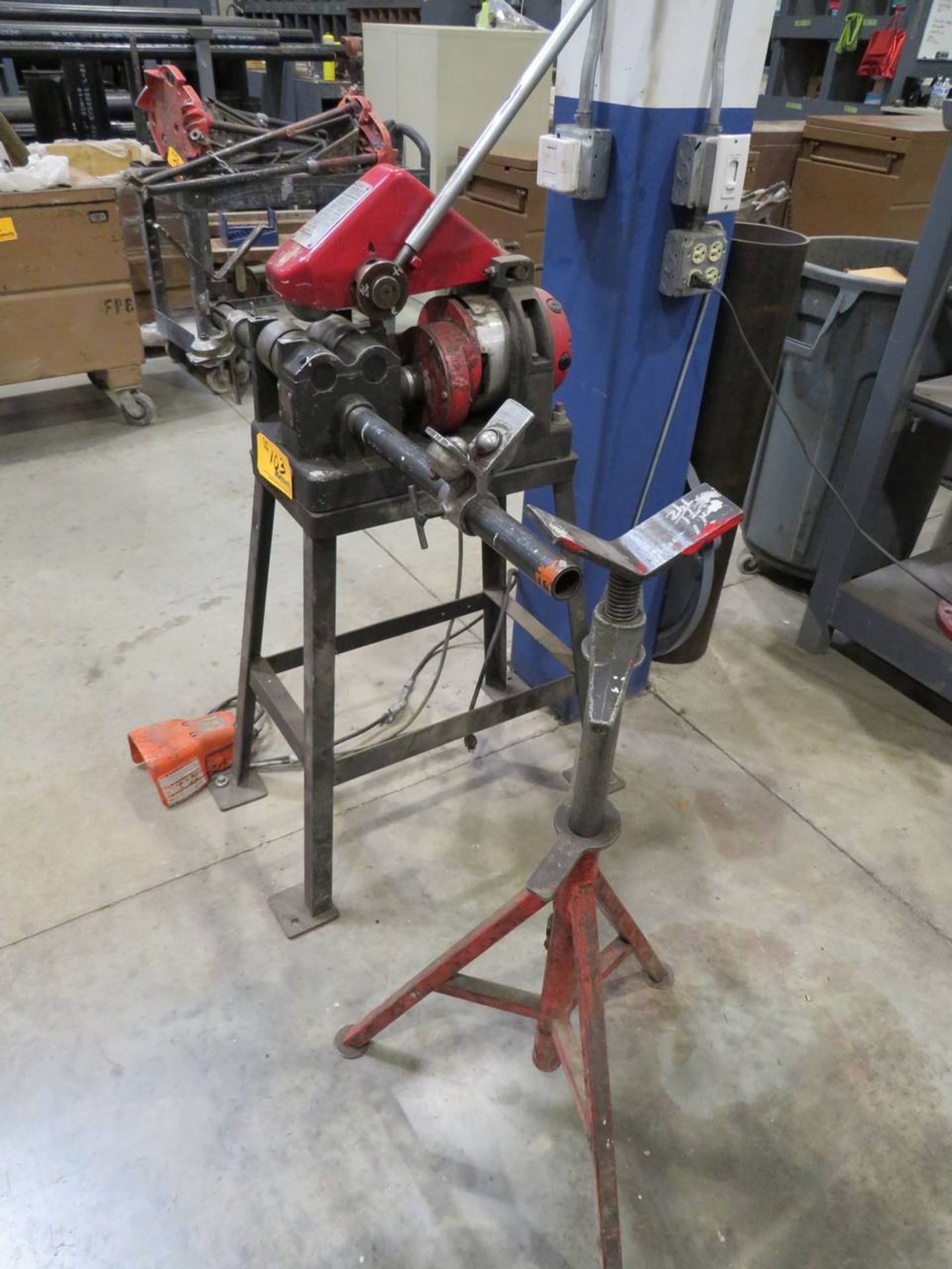 2002 Rothenberger E-Z Cutter Ridgid Pipe Stand, 115 Volt - Image 6 of 6