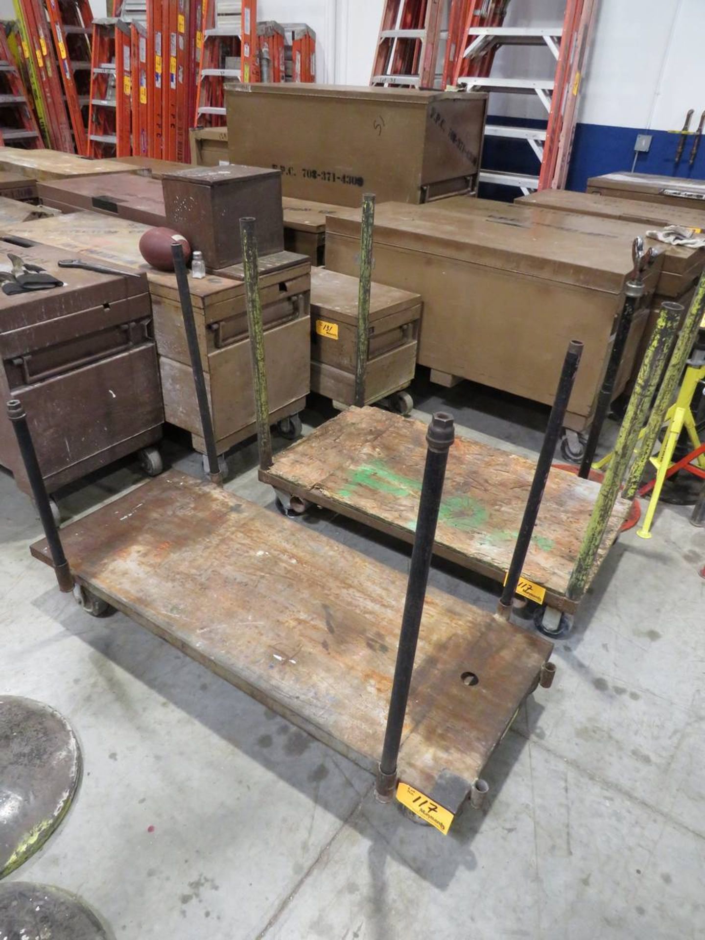 Lot of (2) Pipe Carts