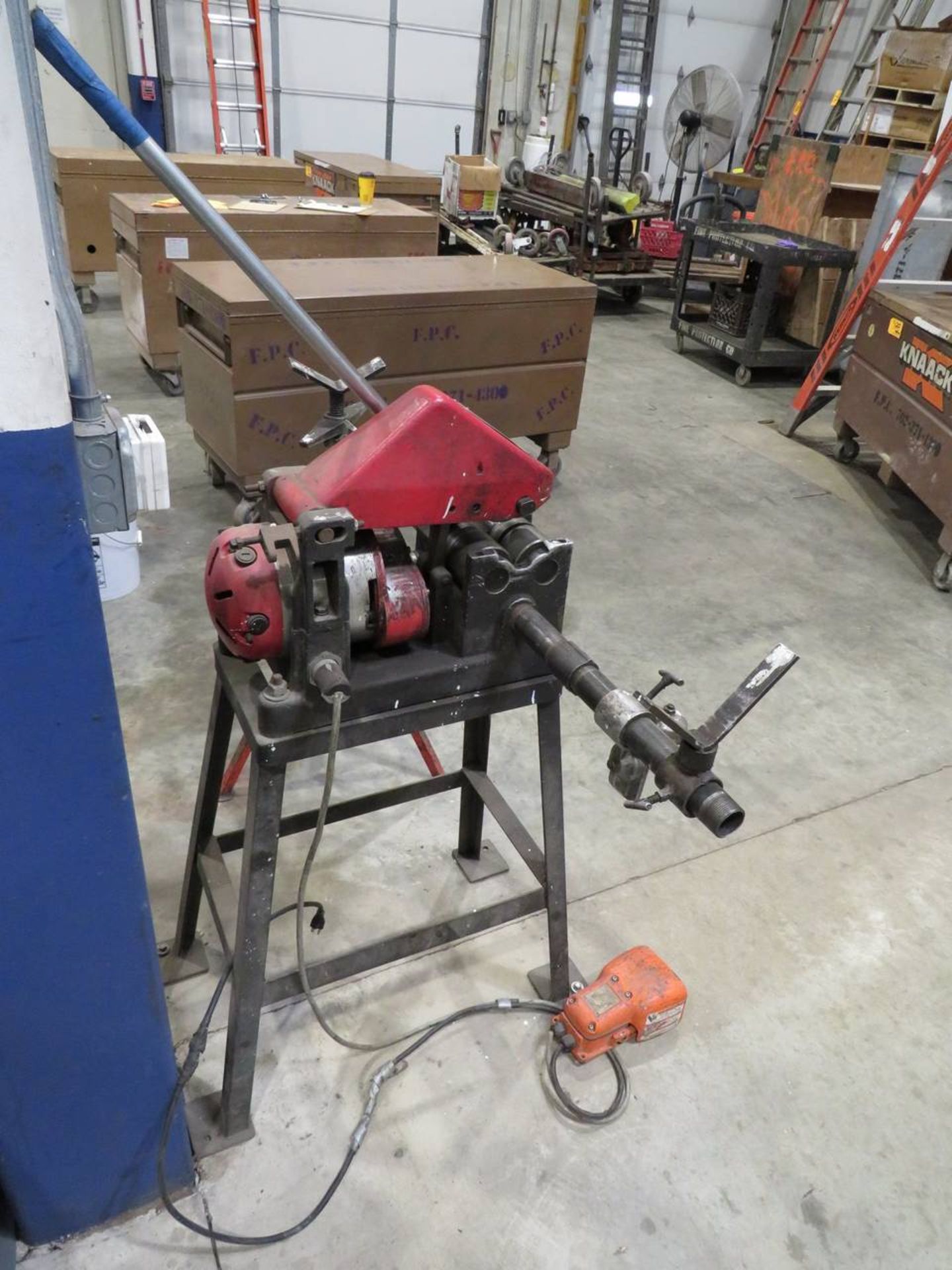2002 Rothenberger E-Z Cutter Ridgid Pipe Stand, 115 Volt - Image 5 of 6