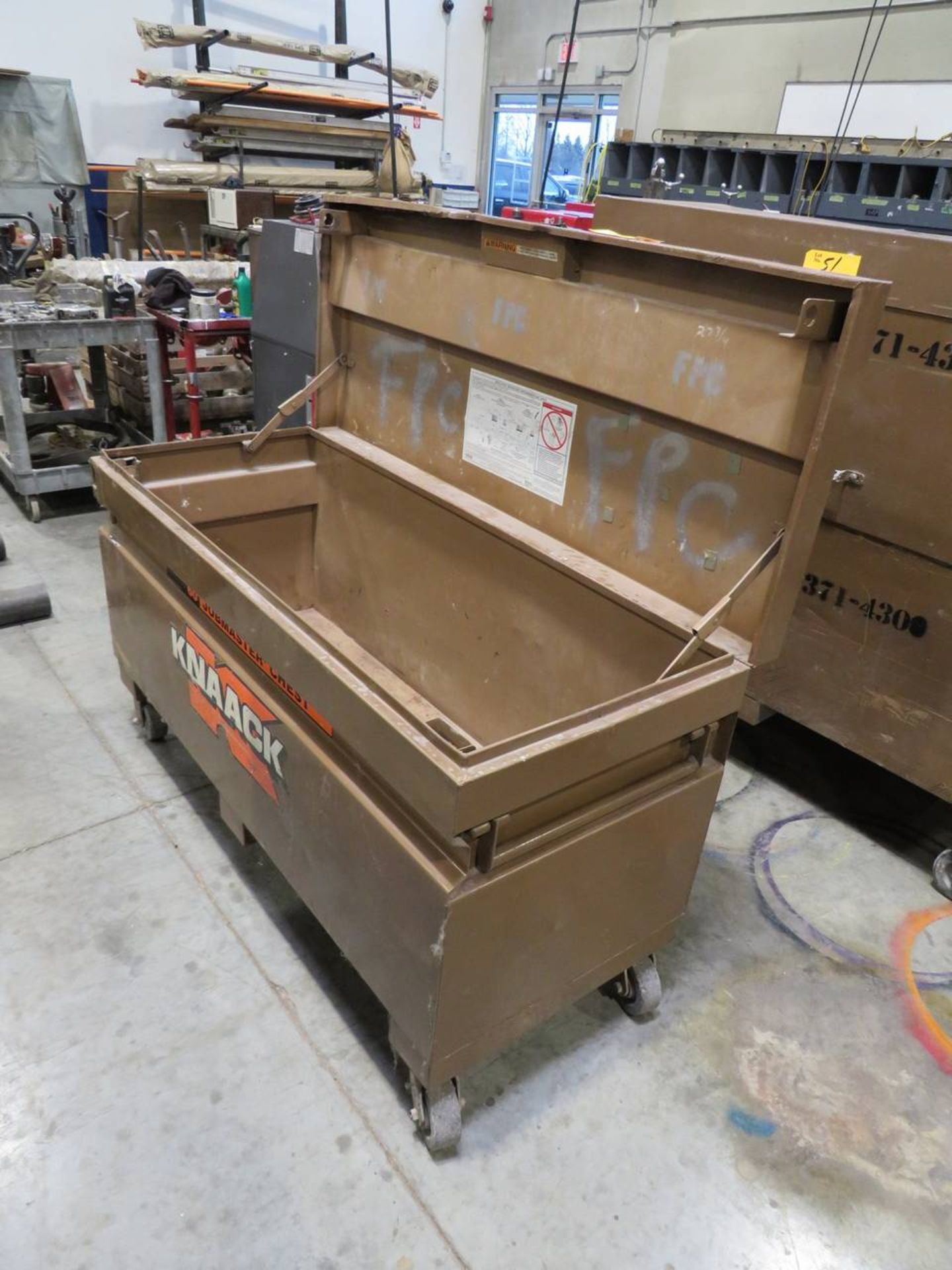 Knaack 60 Job Master 20.25 Cu. Ft. Approx. 60" W x 24" D x 36" H Storage Chest