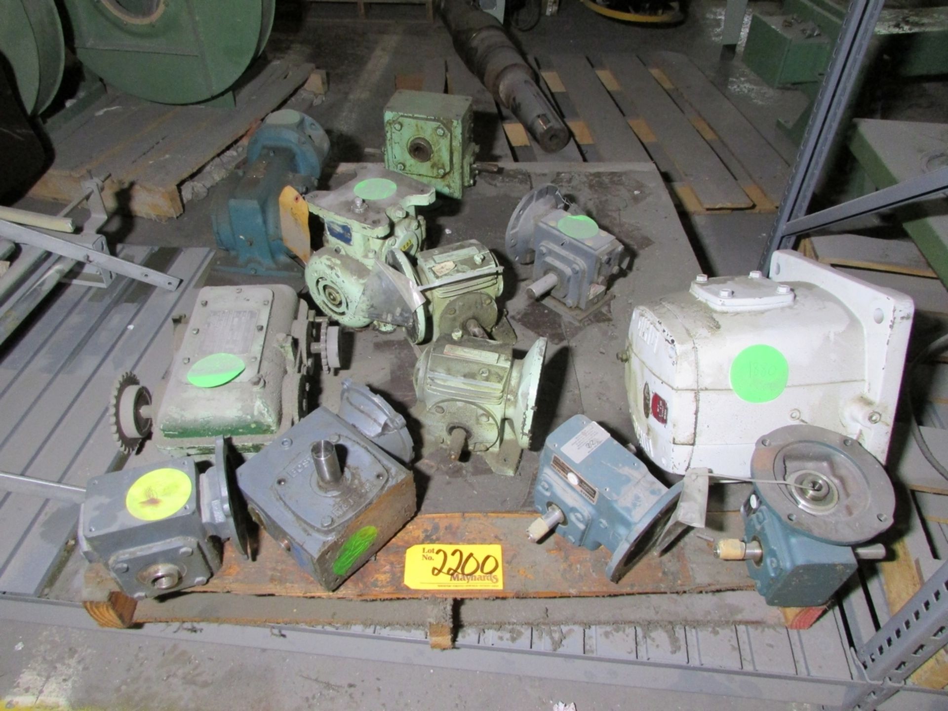 Pallets of Assorted Gear Boxes & Drive Motors