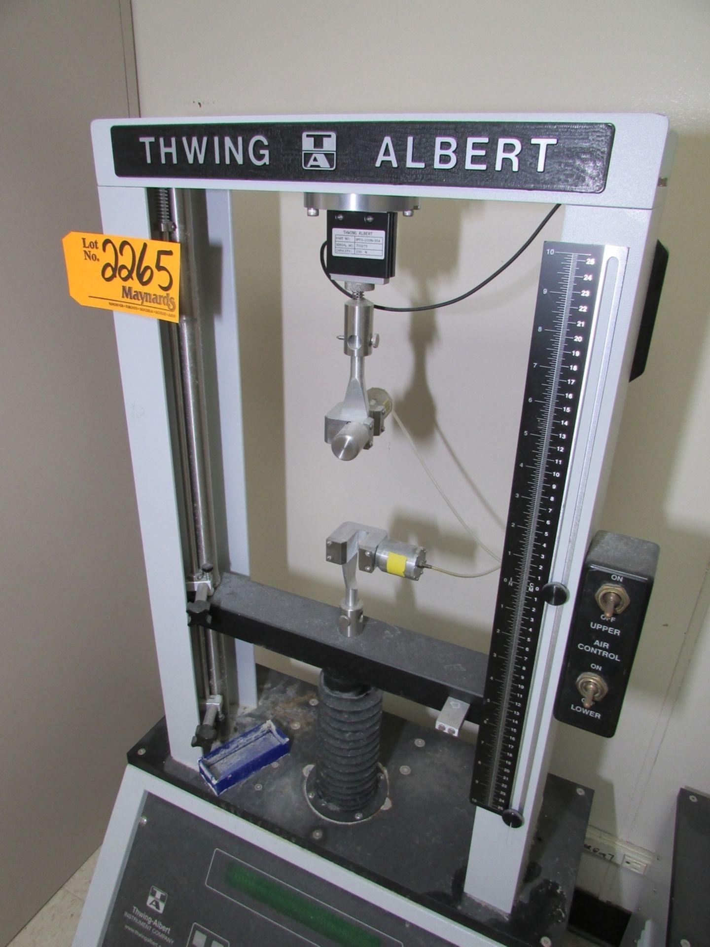 Thwing Albert 1265-2010 Tensile Tester - Image 4 of 5