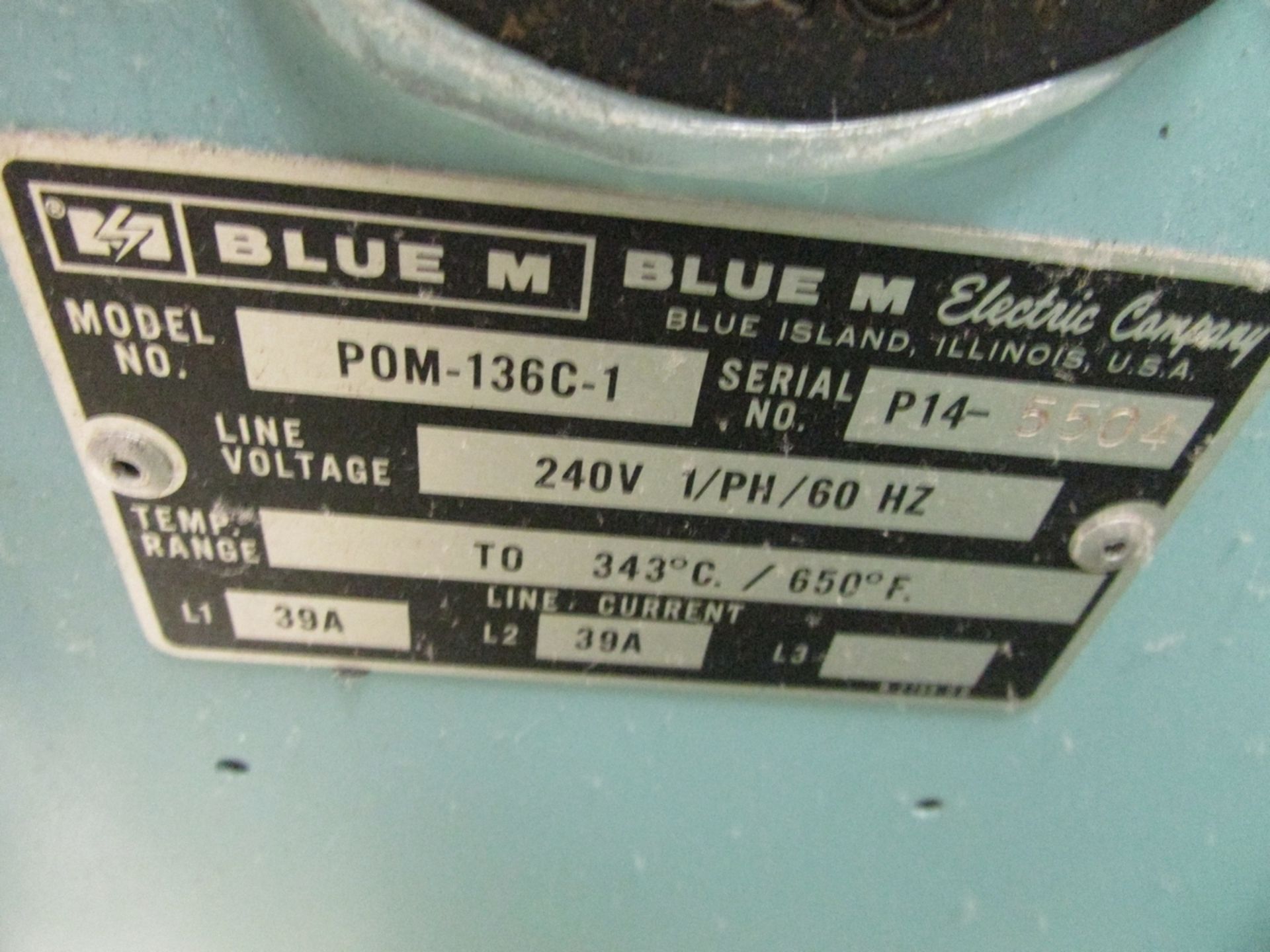 Blue M POM-136C-1 Lab Oven - Image 4 of 4