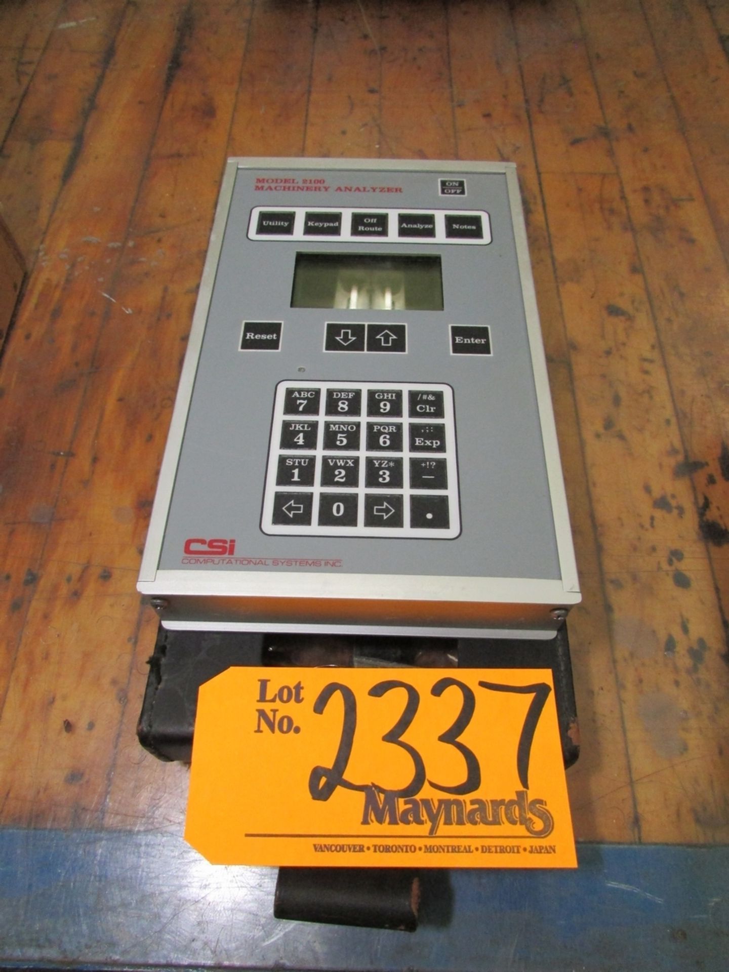 Computational Systems Inc. 2100 Machinery Analyzer